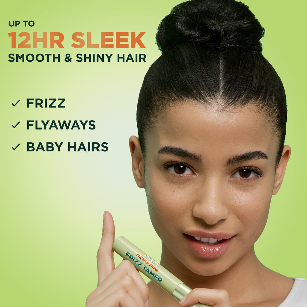 Garnier Fructis Sleek and Shine Frizz Tamer Hair Styling Gel with Plant Keratin, 0.27 fl oz