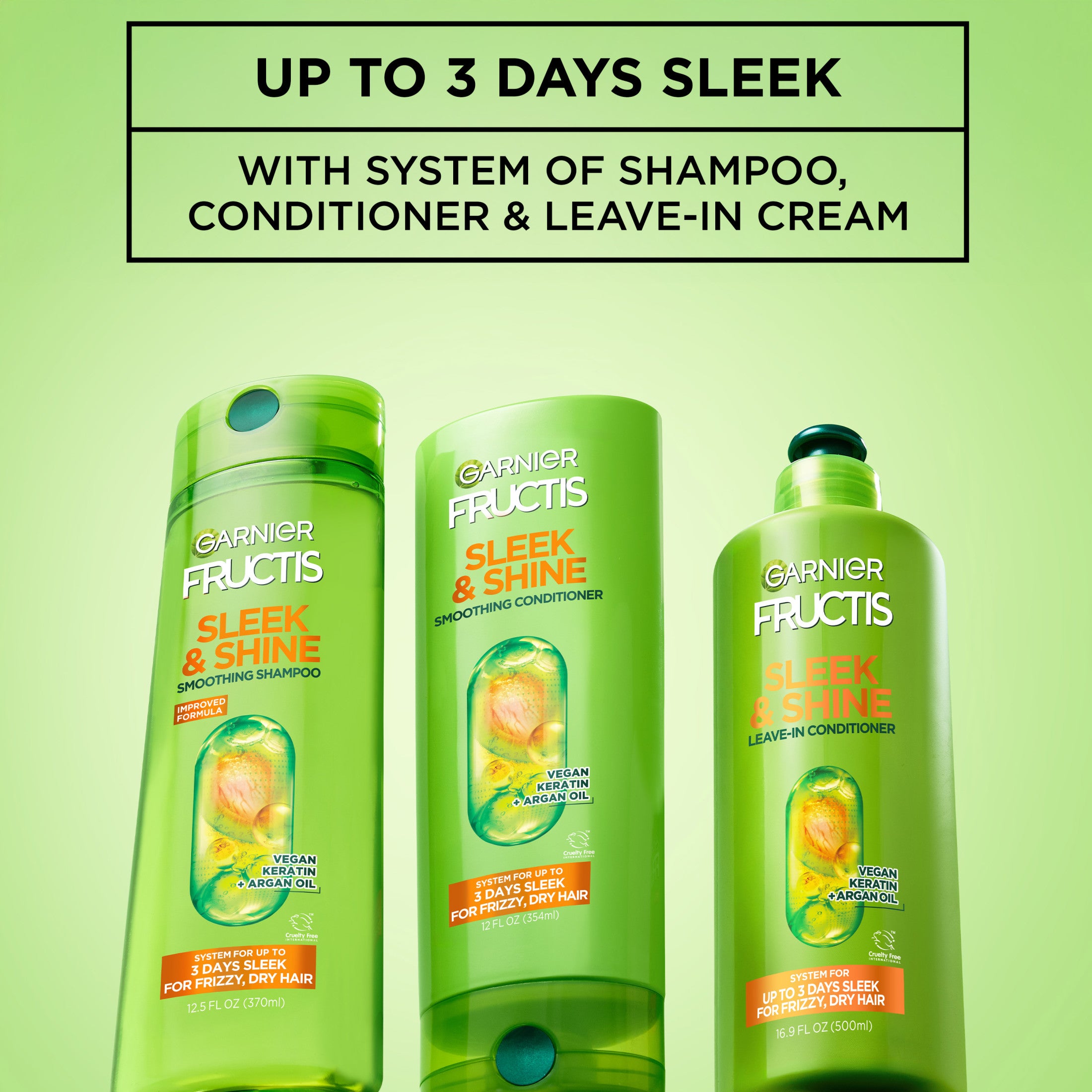 Garnier Fructis Sleek Leave-In Hair Conditioner XL, 16.9 fl oz