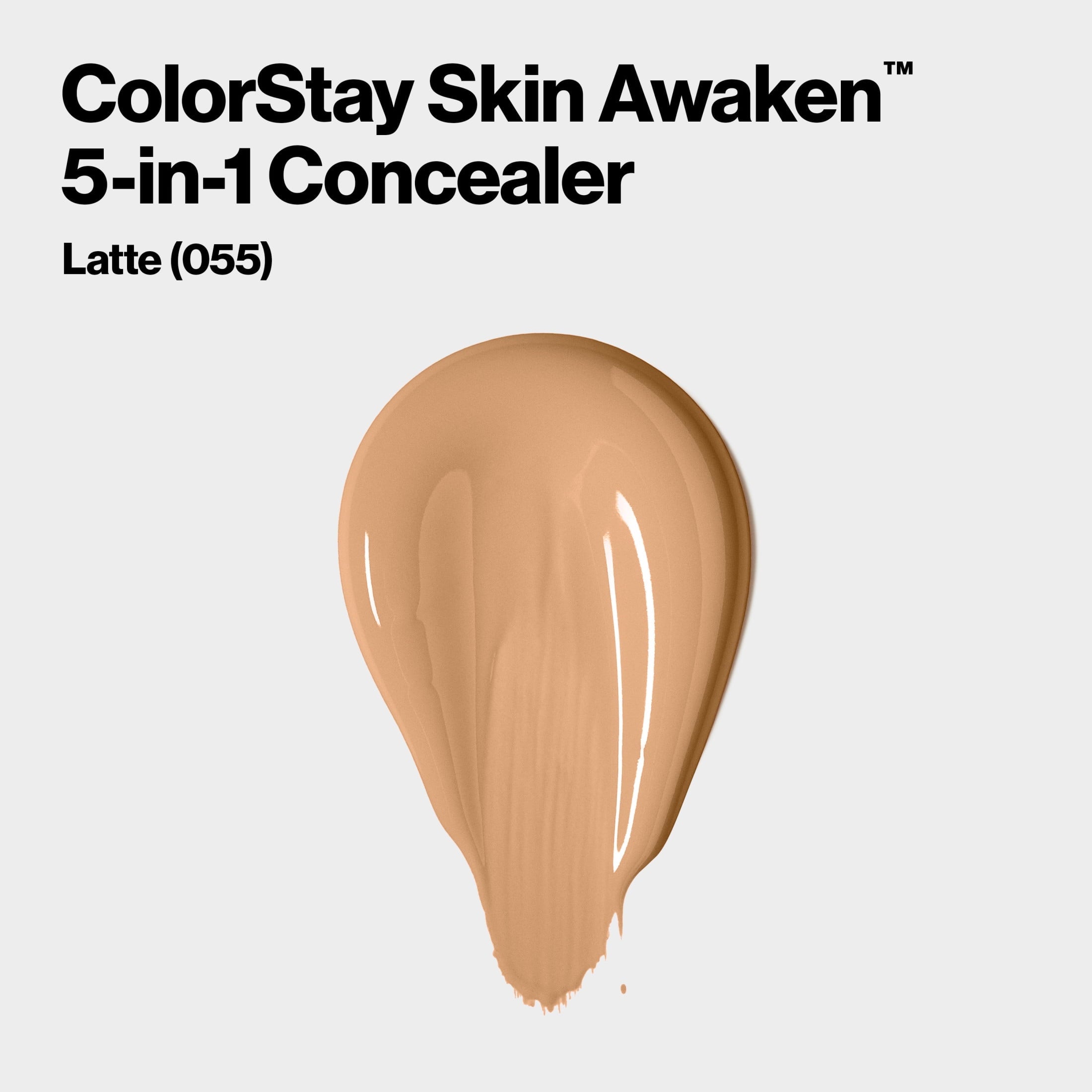 Revlon ColorStay Skin Awaken Cream Concealer Makeup, Longwear, 055 Latte, 0.27 fl oz