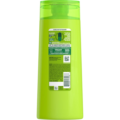 Garnier Fructis Curl Nourish Moisturizing Shampoo with Coconut Oil, 22 fl oz