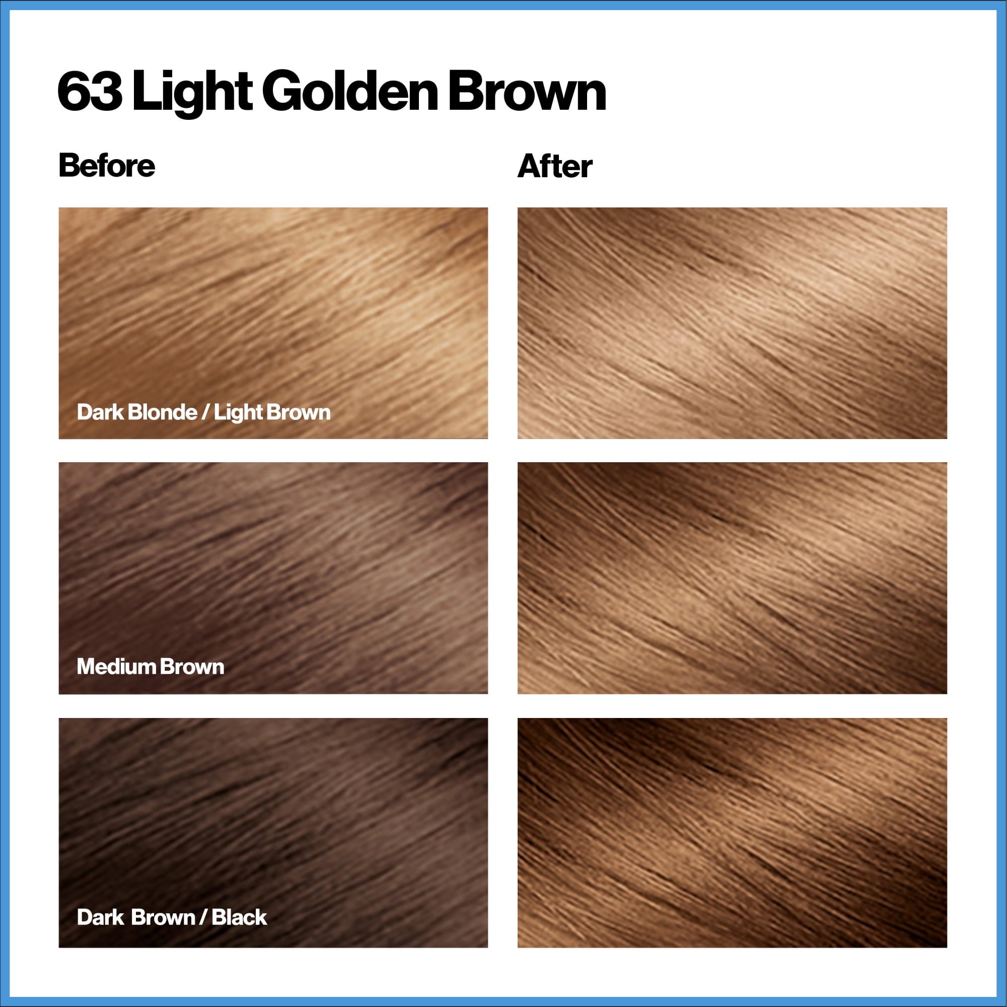 Revlon Total Color Permanent Hair Color, Clean and Vegan, 100% Gray Coverage Hair Dye, 63 Light Golden Brown, 5.94 fl oz