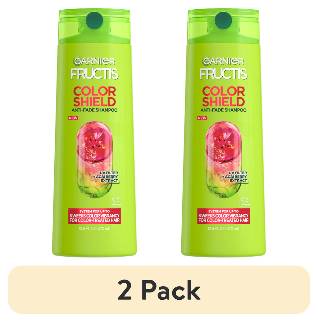 (2 pack) Garnier Fructis Color Shield Color Protecting Shampoo Acai Berry Extract, Color Treated, 12.5 fl oz