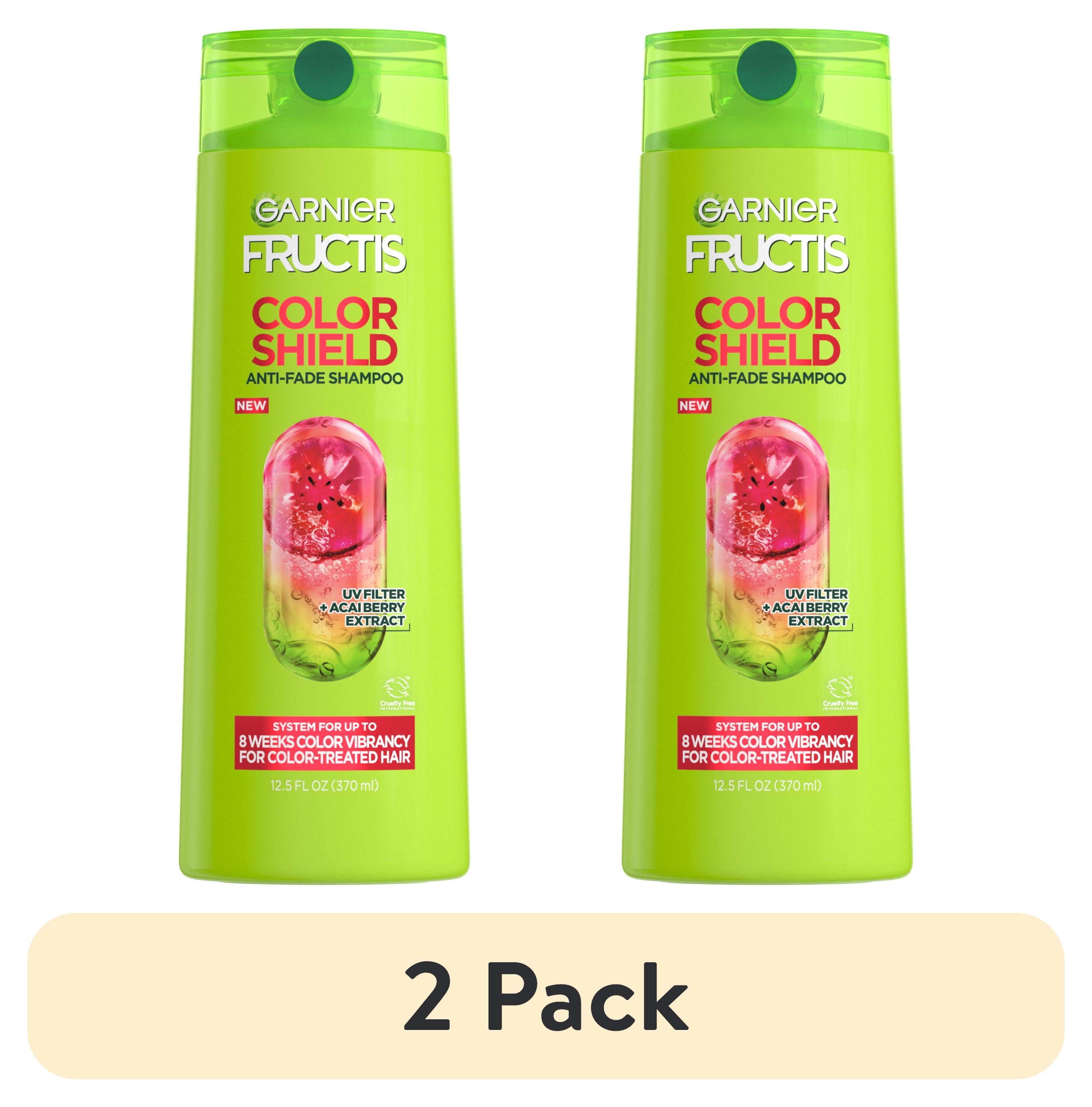 (2 pack) Garnier Fructis Color Shield Color Protecting Shampoo Acai Berry Extract, Color Treated, 12.5 fl oz