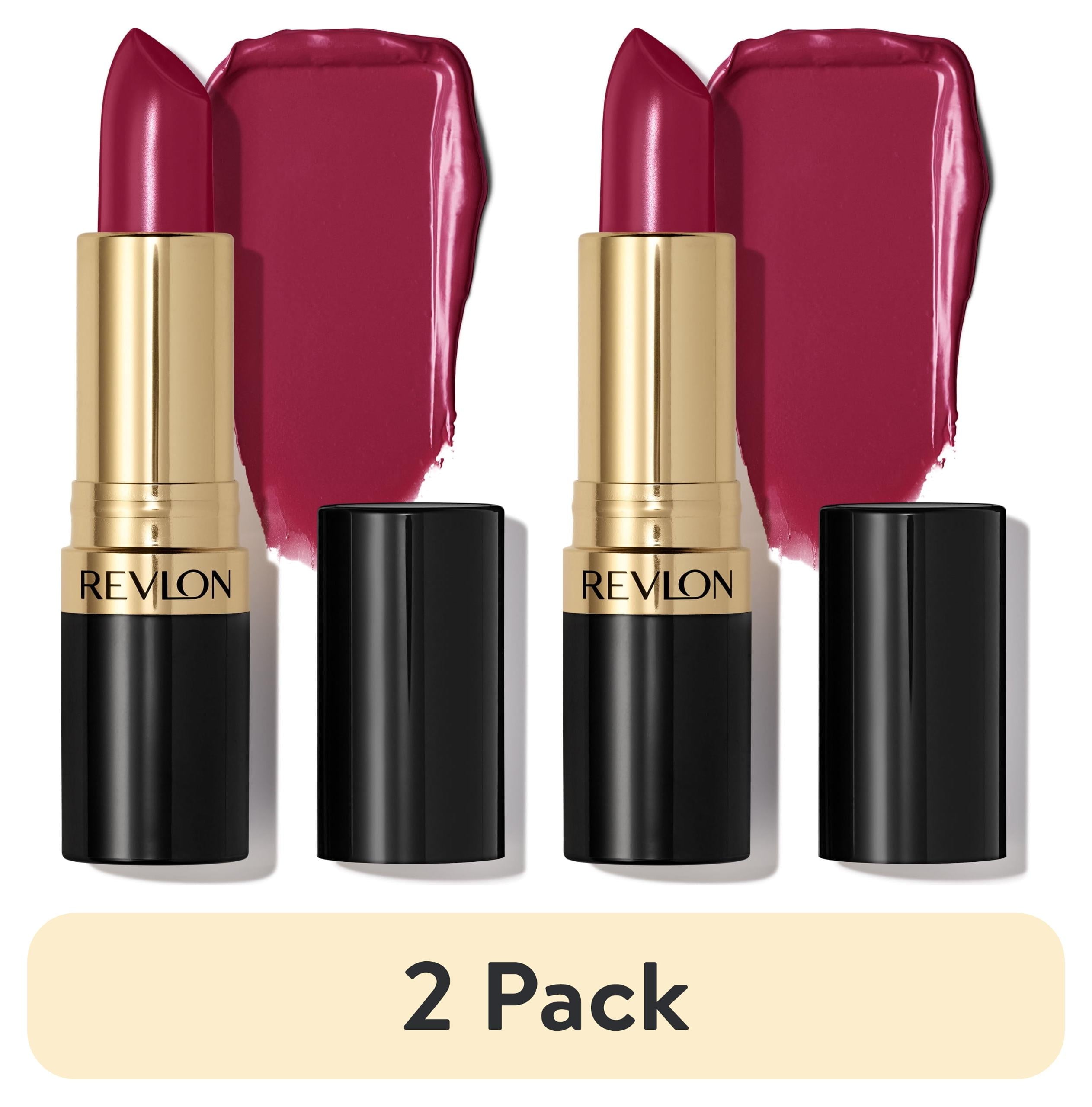 (2 pack) Revlon Super Lustrous Creme Lipstick, Creamy Formula, 046 Bombshell Red, 0.15 oz