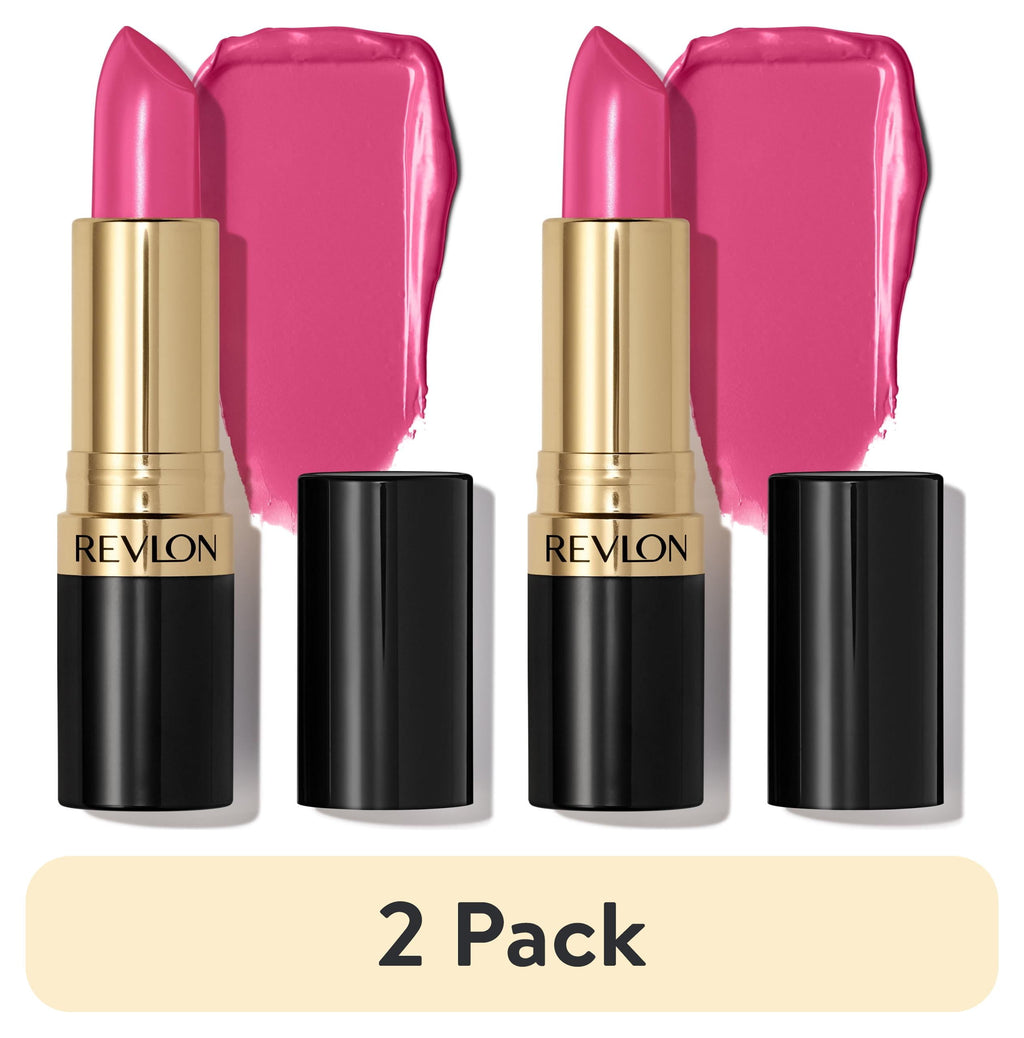 (2 pack) Revlon Super Lustrous Creme Lipstick, Creamy Formula, 778 Pink Promise, 0.15 oz