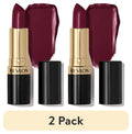 (2 pack) Revlon Super Lustrous Creme Lipstick, Creamy Formula, 477 Black Cherry, 0.15 oz