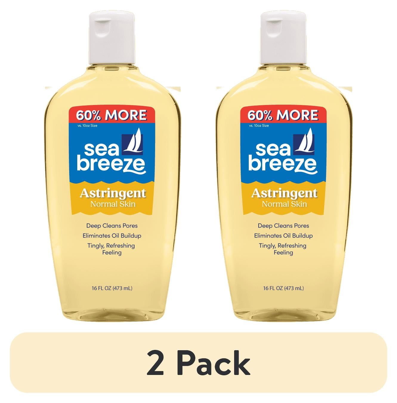(2 pack) Sea Breeze Original Formula Astringent for All Skin, Acne and Blemishes, 16 fl oz