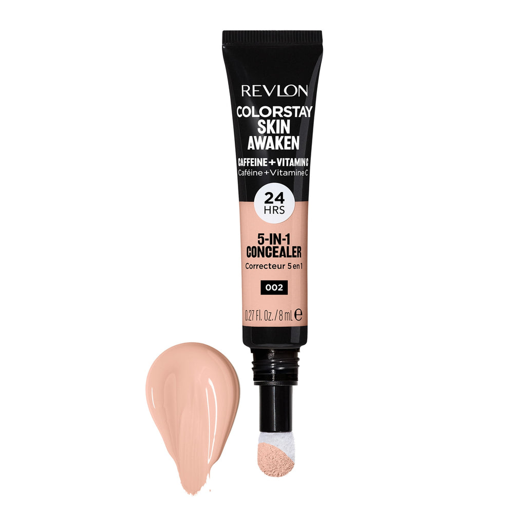 Revlon ColorStay Skin Awaken Cream Concealer Makeup, Longwear, 002 Universal Brightener, 0.27 fl oz