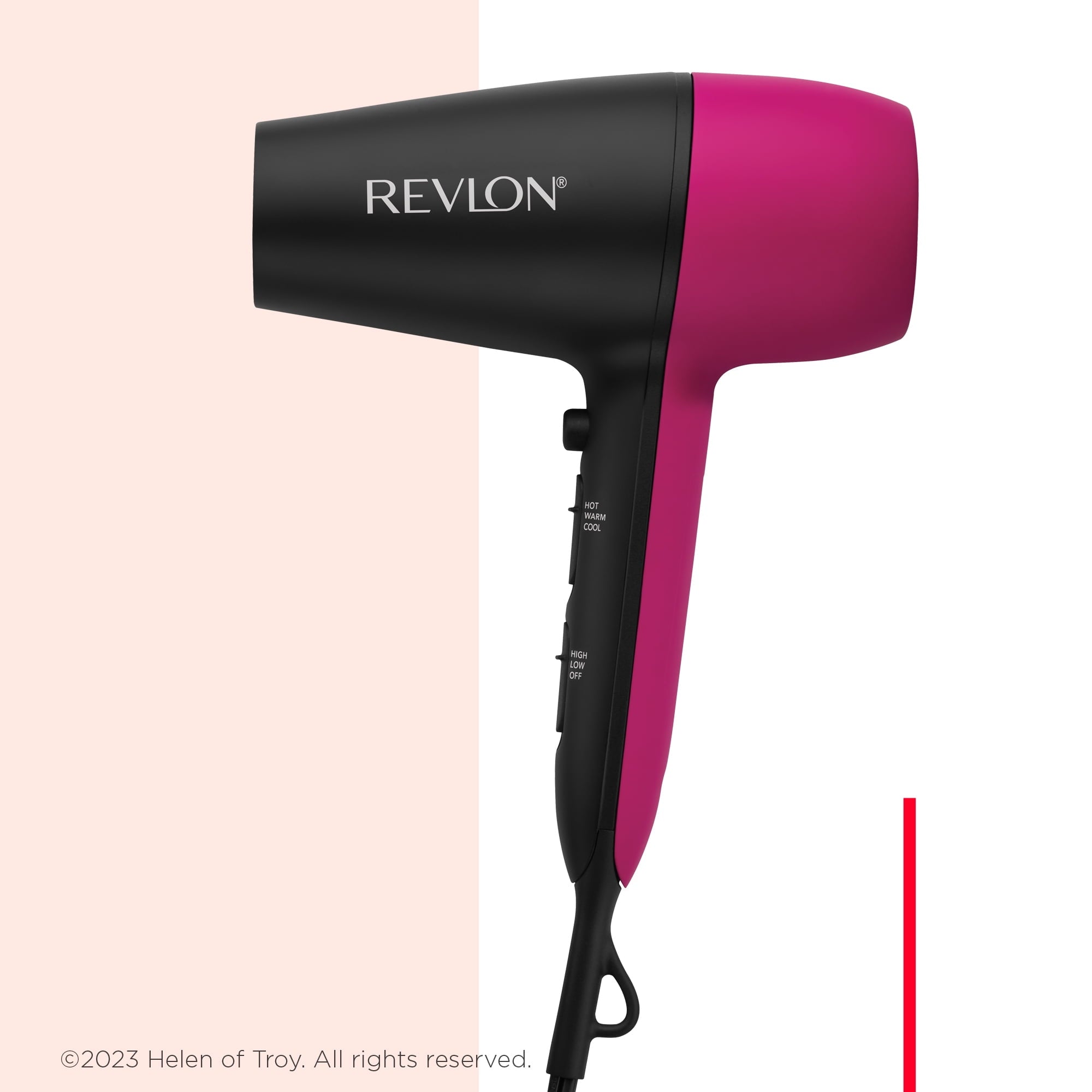 Revlon Perfect Match 1875W Essential Hair Dryer, Pink