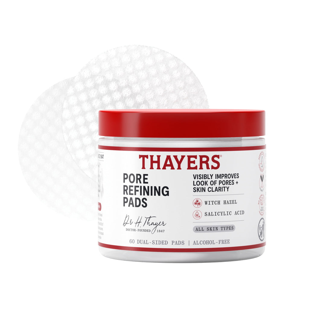 Thayers Face Care Pore Refining Pads with Witch Hazel and Salicylic Acid 60 Count, 1 Kit