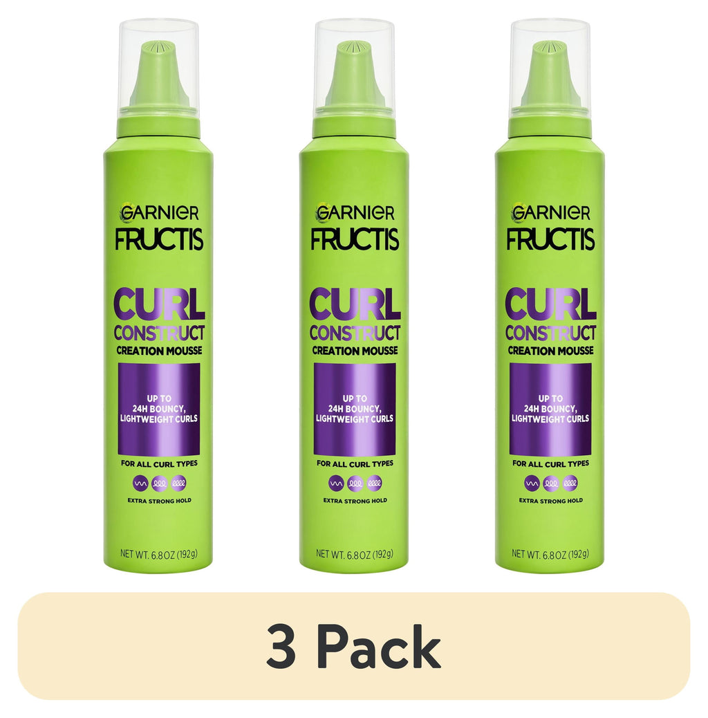 Garnier Fructis Style Curl Construct Creation Mousse, For Curly Hair, 6.8 oz.