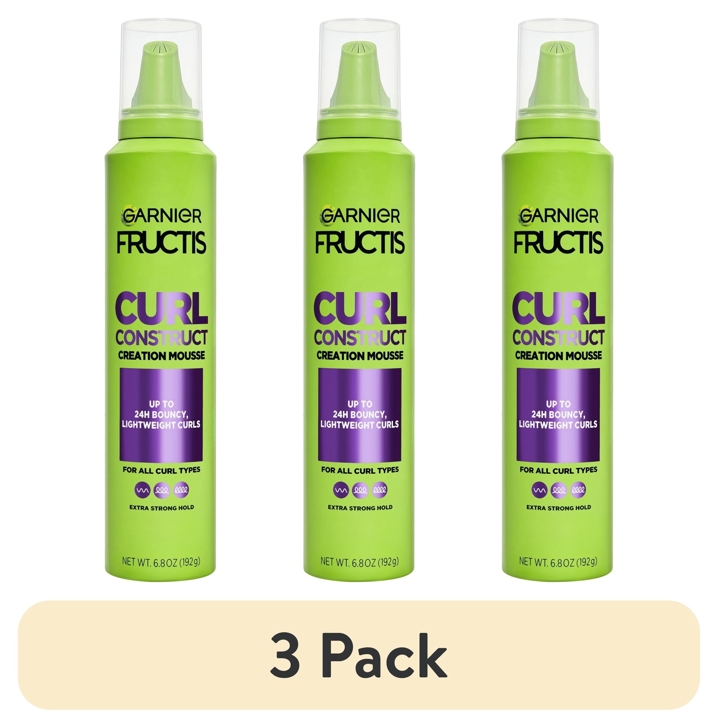 Garnier Fructis Style Curl Construct Creation Mousse, For Curly Hair, 6.8 oz.
