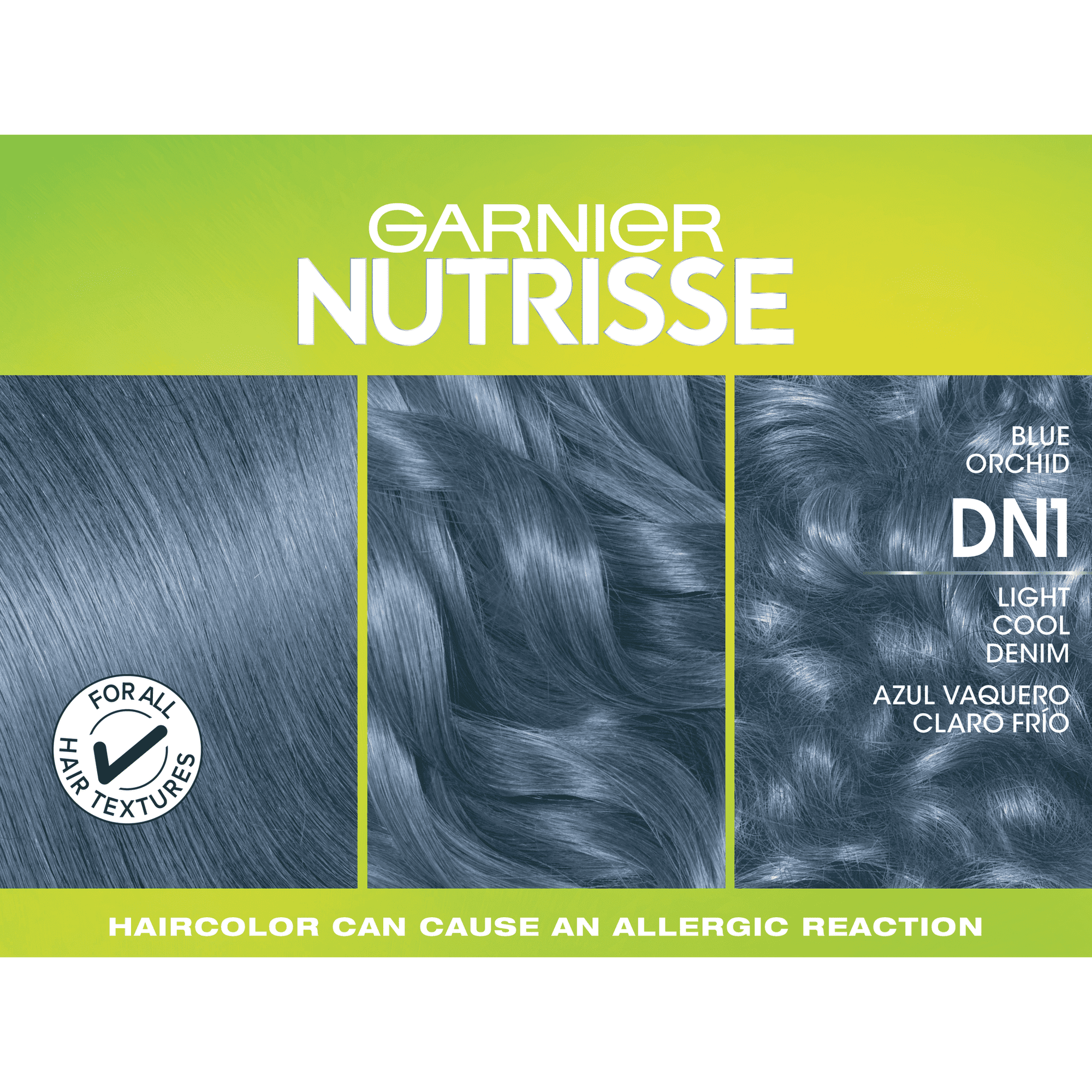 Garnier Nutrisse Nourishing Hair Color Creme, Unisex, DN1 Light Cool Denim