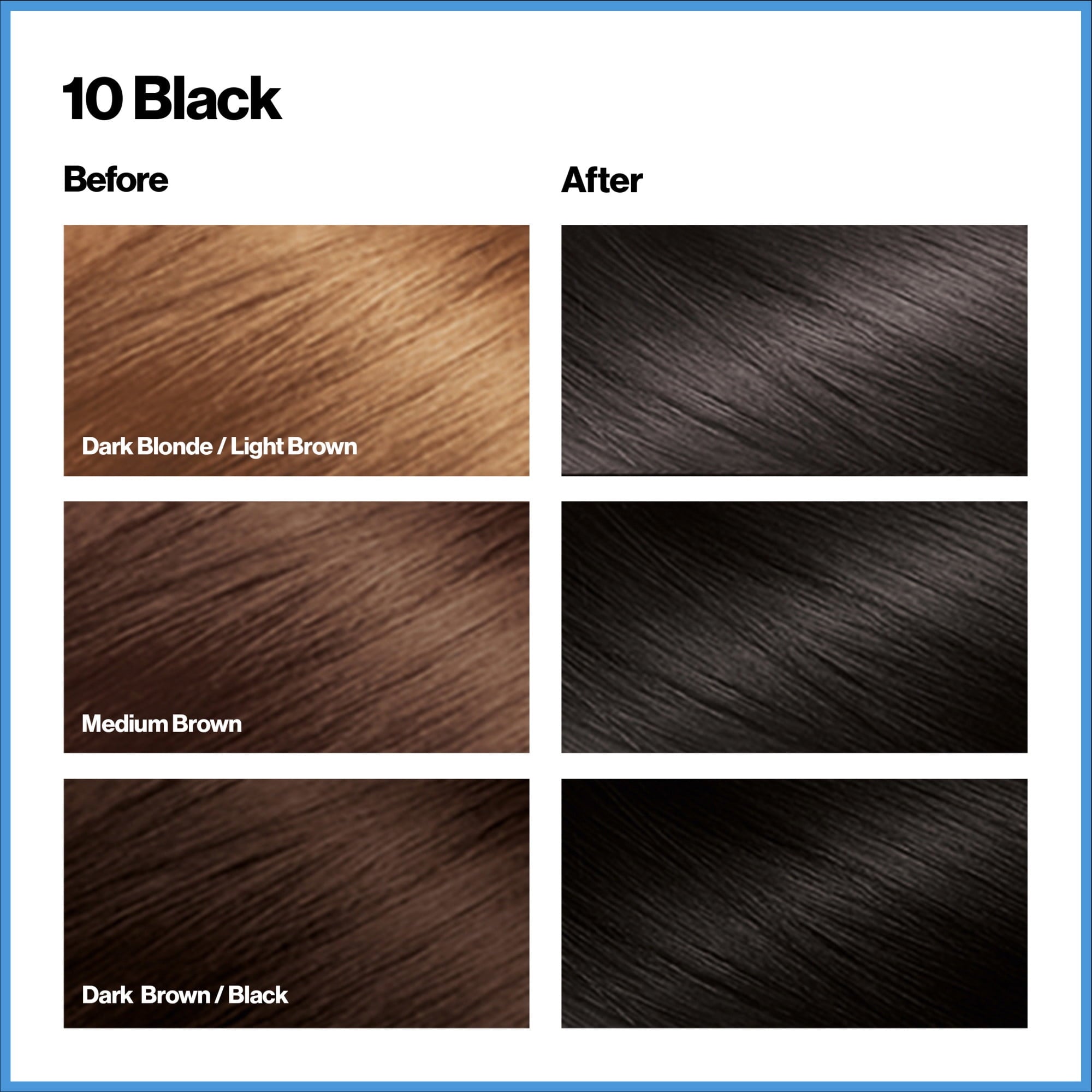 Revlon Total Color Permanent Hair Color, Clean and Vegan, 100% Gray Coverage Hair Dye, 10 Black, 5.94 fl oz