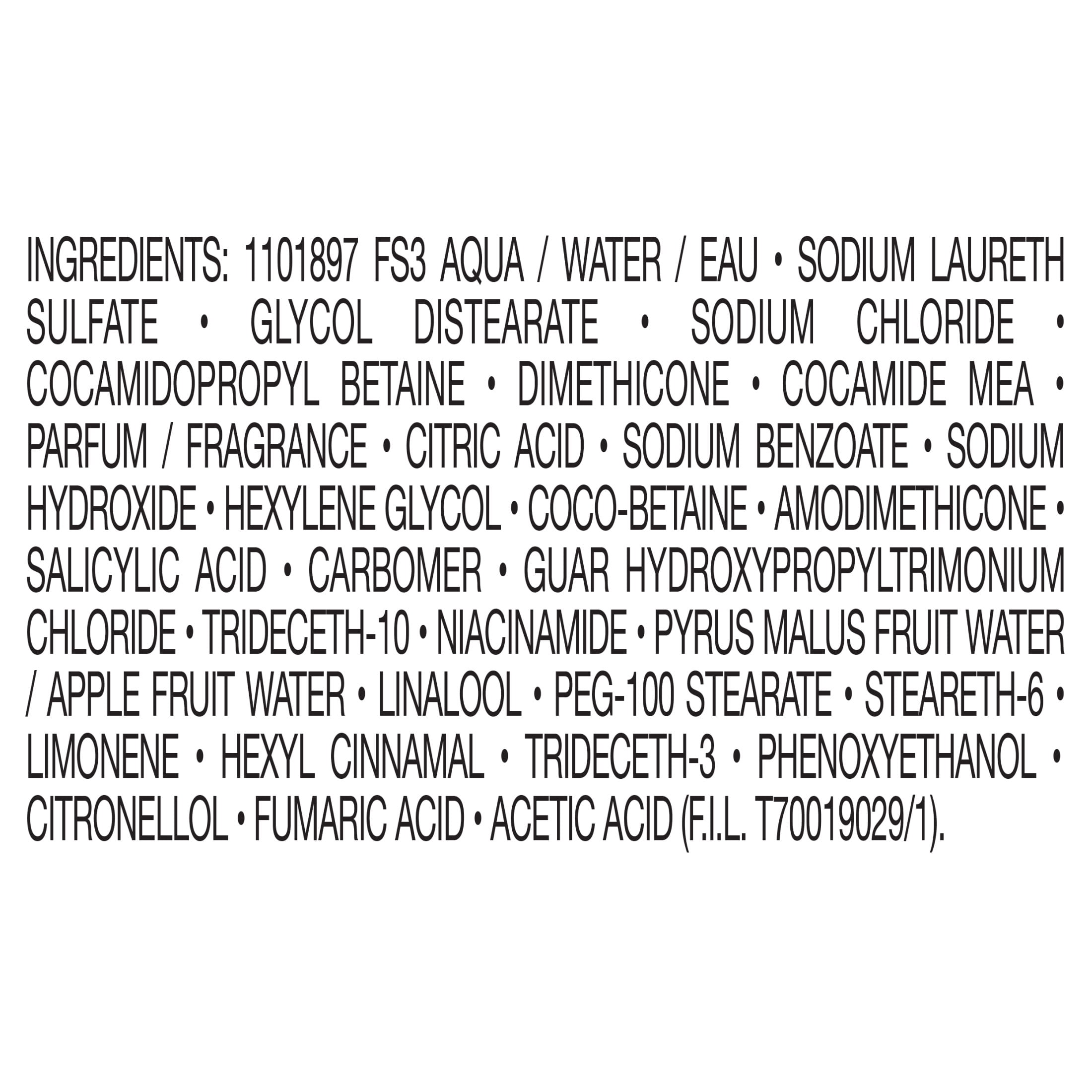 Garnier Fructis Grow Strong Nourishing Shampoo with Ceramide, Apple Extract,  All Hair Types 22 fl oz