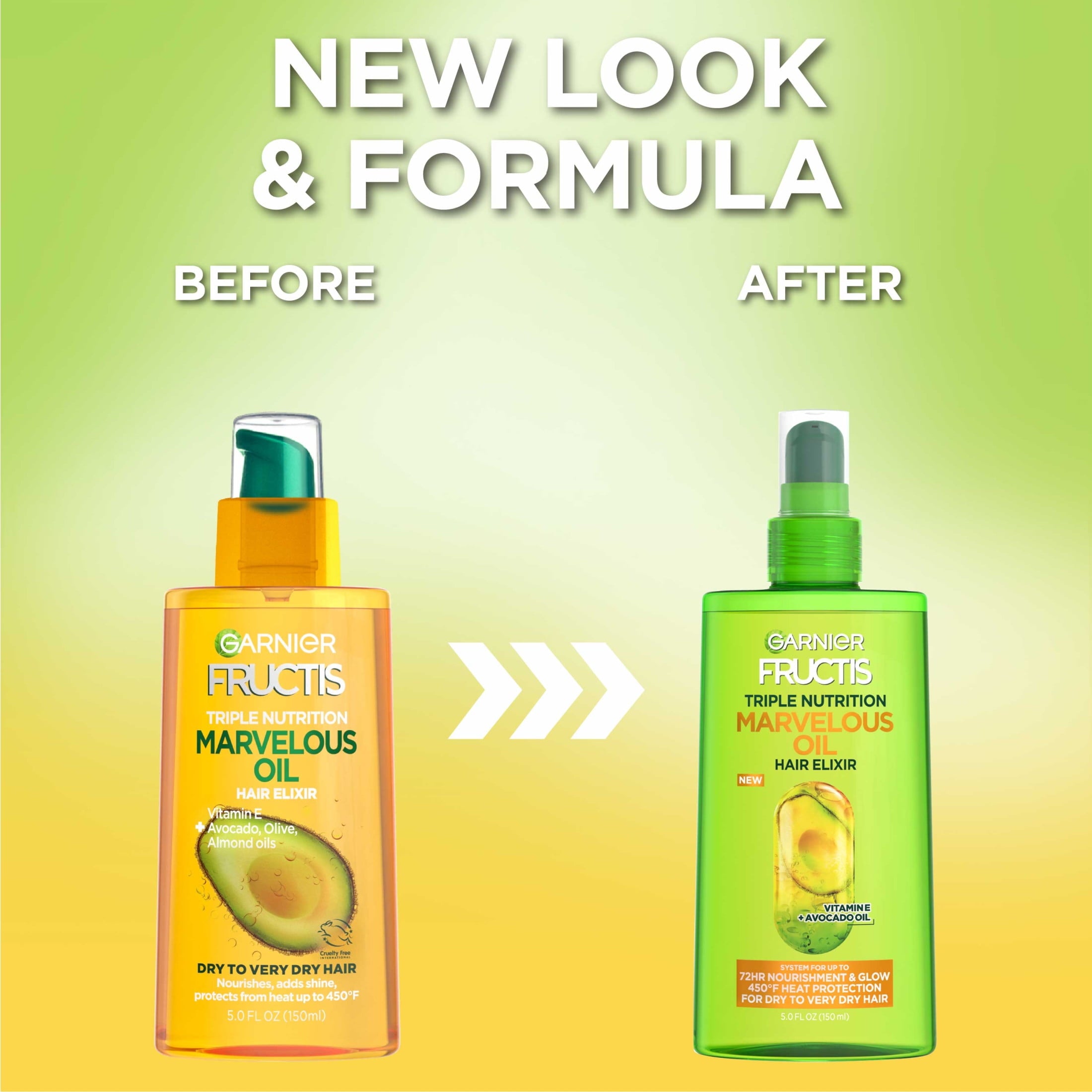 Garnier Fructis Triple Nutrition Vitamin E and Avocado Olive Almond Hair Oil, 5 fl oz