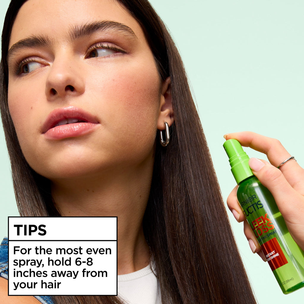 Garnier Fructis Style Brilliantine Shine Glossing Spray, Dry Hair, Unisex, 3 fl oz