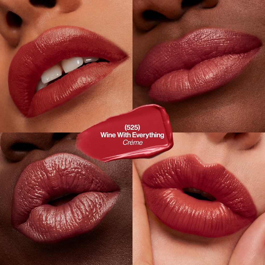 (2 pack) Revlon Super Lustrous Creme Lipstick, Creamy Formula, 525 Wine With Everything, 0.15 oz