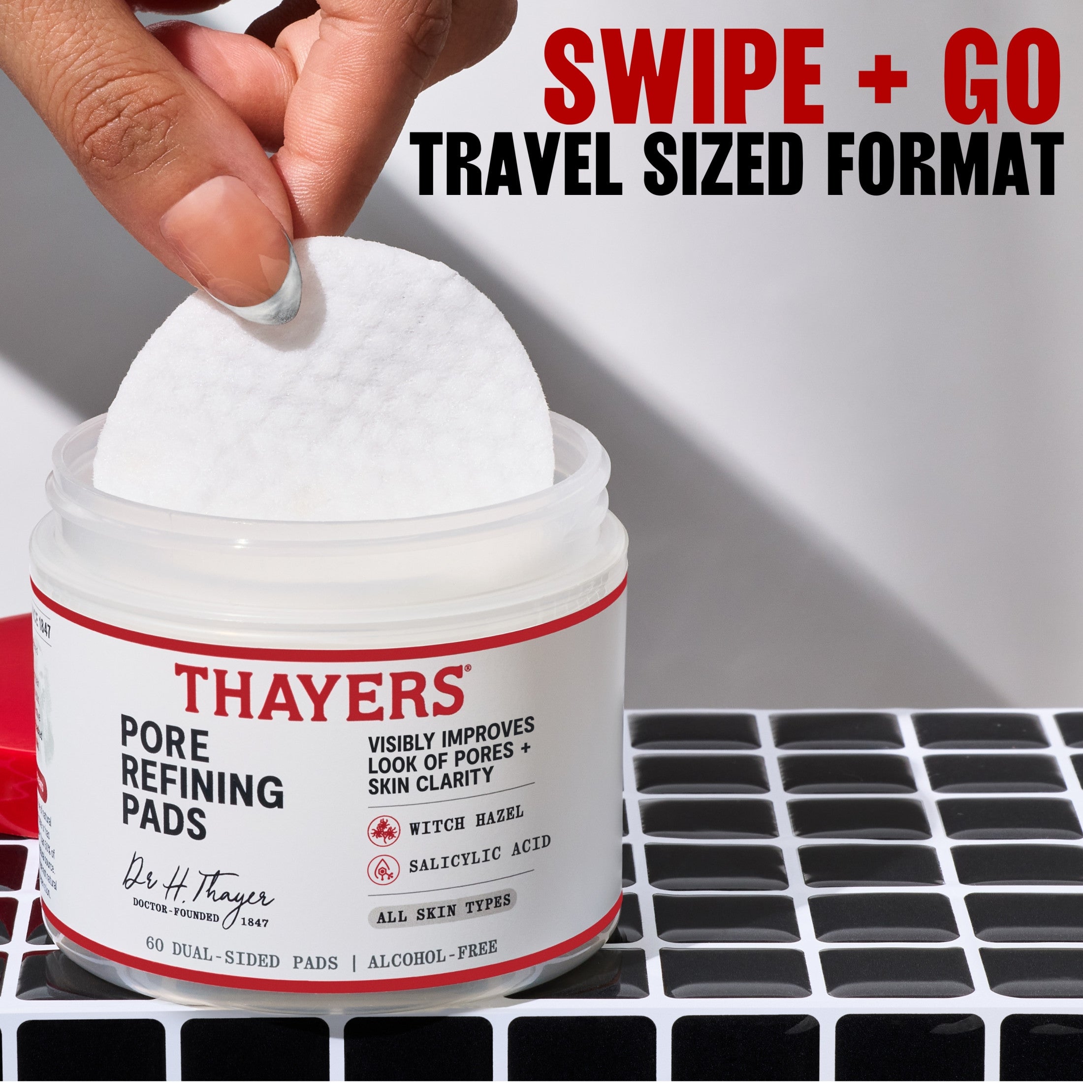 Thayers Face Care Pore Refining Pads with Witch Hazel and Salicylic Acid 60 Count, 1 Kit