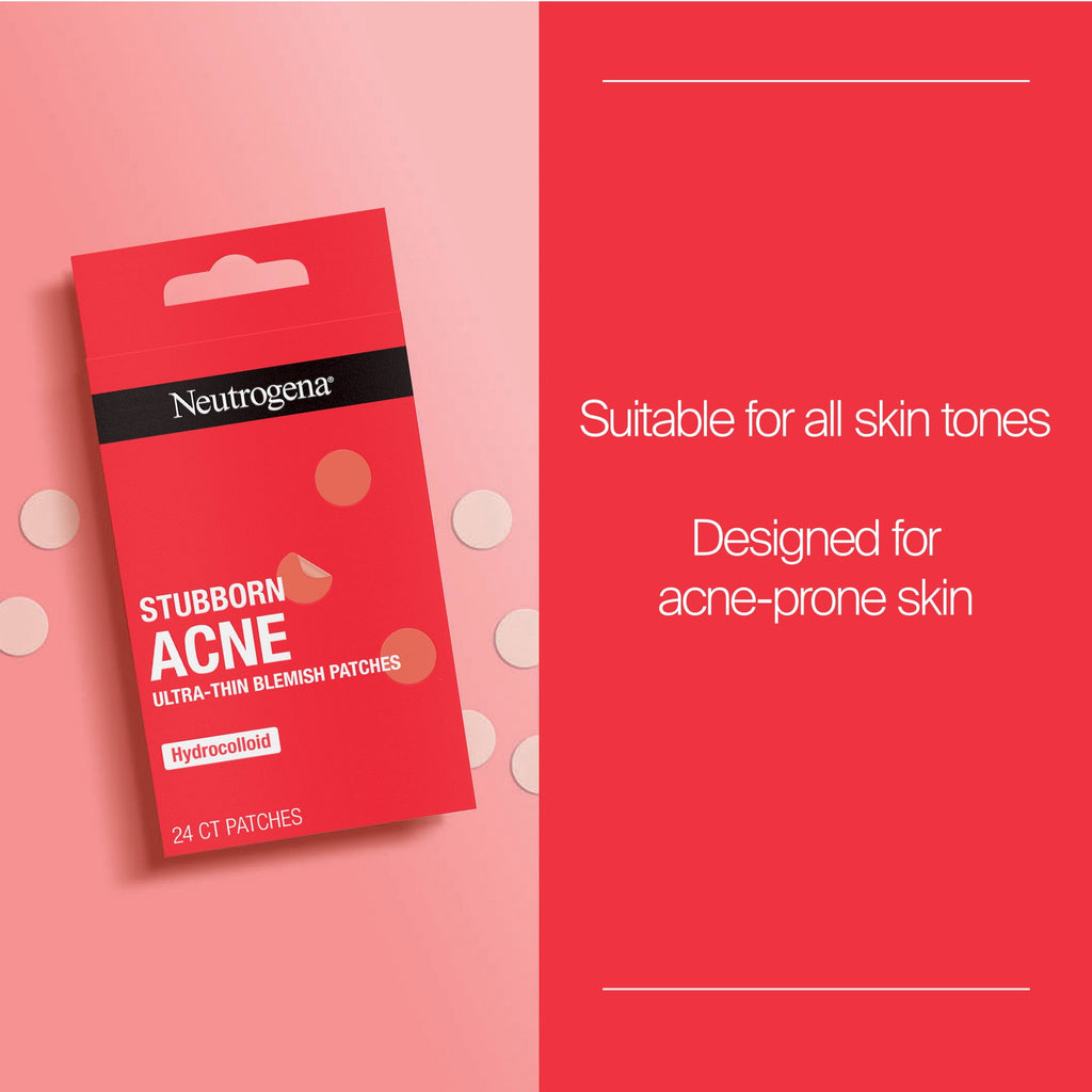 Neutrogena Stubborn Acne Patches for Face, 24 Count