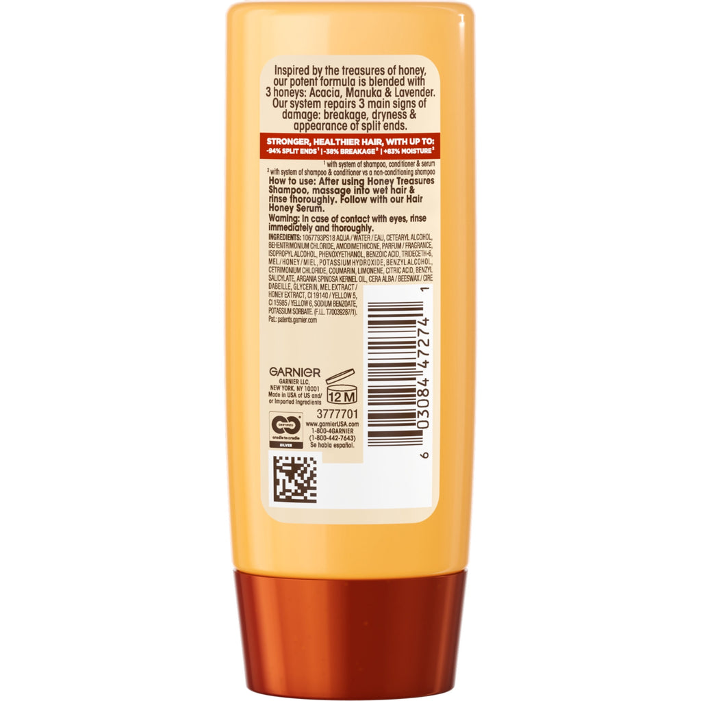 Garnier Whole Blends Repairing Conditioner with Honey Beeswax, 3 fl oz