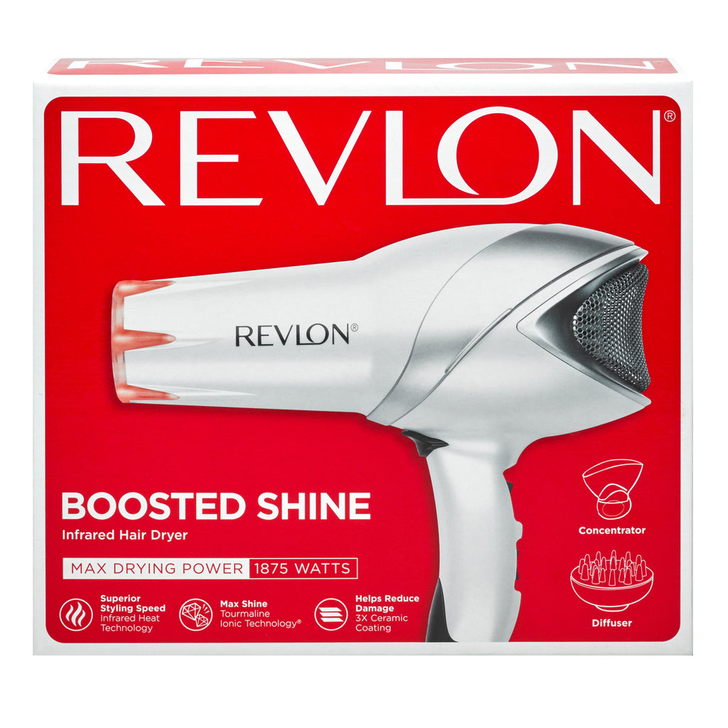 Revlon 1875W Infrared Heat + Ceramic Hair Dryer, White