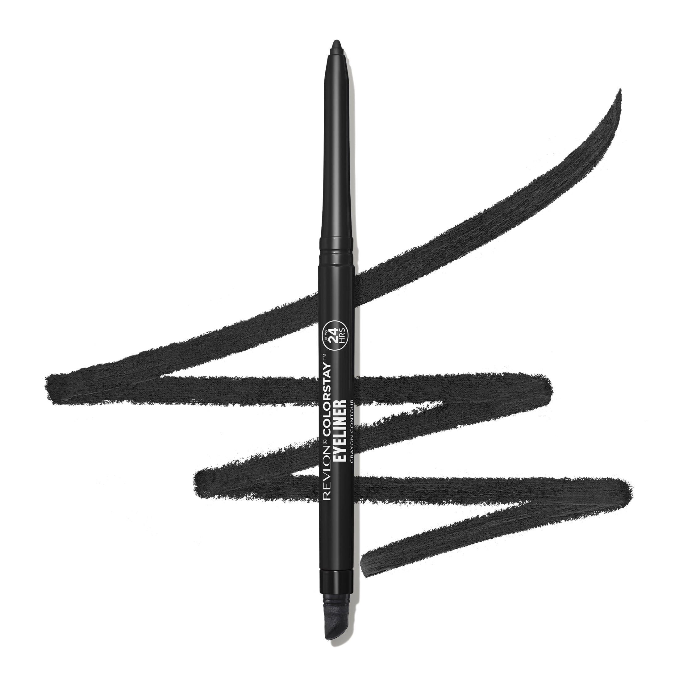 Revlon ColorStay Waterproof Eyeliner Pencil, Built-In Sharpener, 201 Black, 0.01 oz