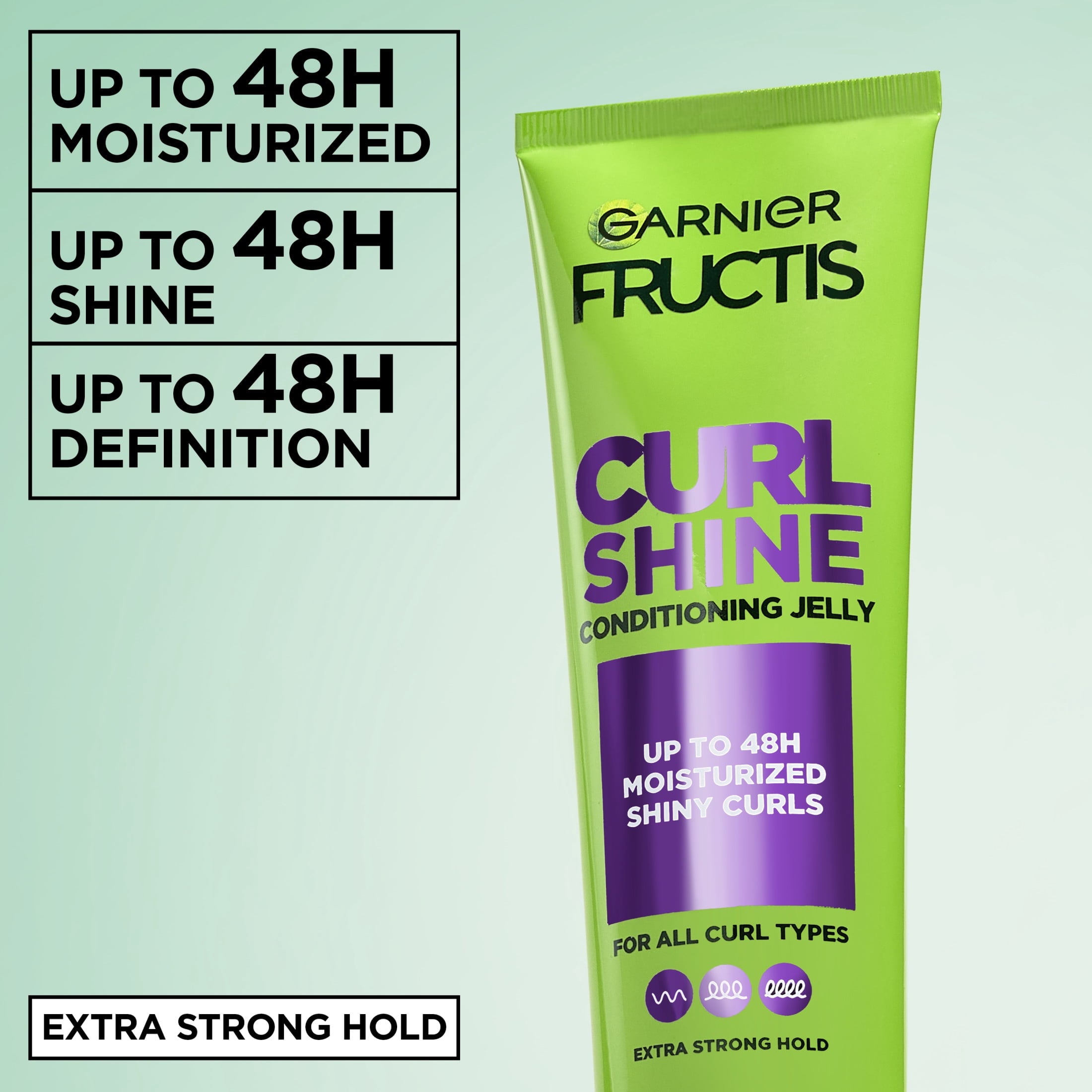 Garnier Fructis Style Bouncy Curls Hair Styling Gel with Shea Butter, 5.1 fl oz