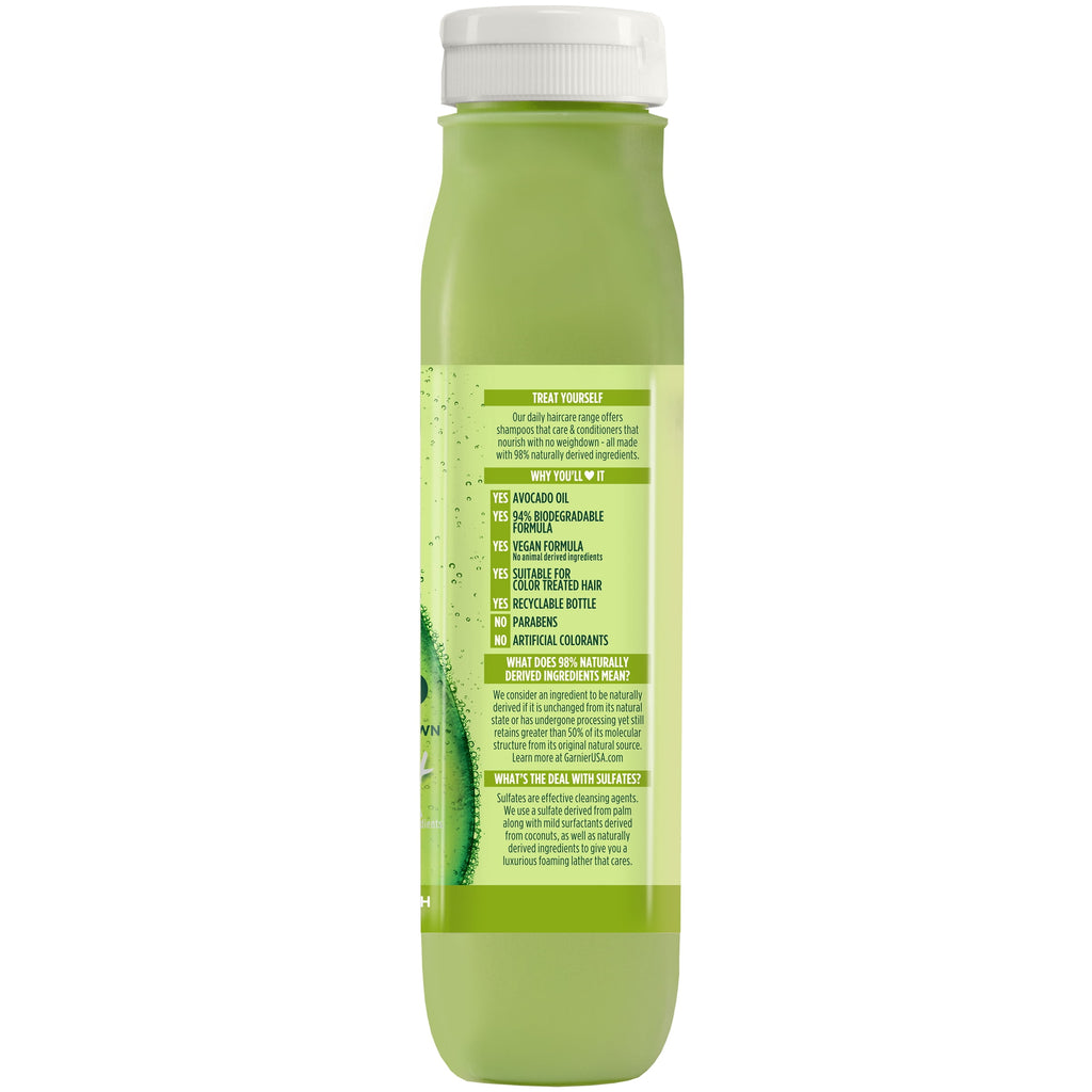 Garnier Fructis Smoothing Treat Shampoo with Avocado Extract, 11.8 fl oz