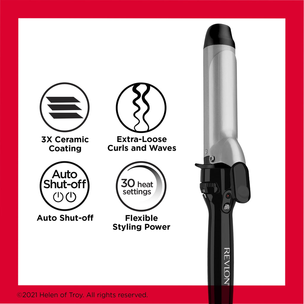 Revlon Perfect Heat Ceramic Curling Iron, 1-1/2"