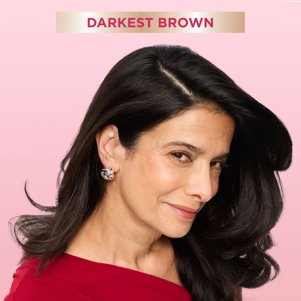 Garnier Color Sensation Retouch Permanent Hair Color for Adults, Darkest Brown, 1 Kit