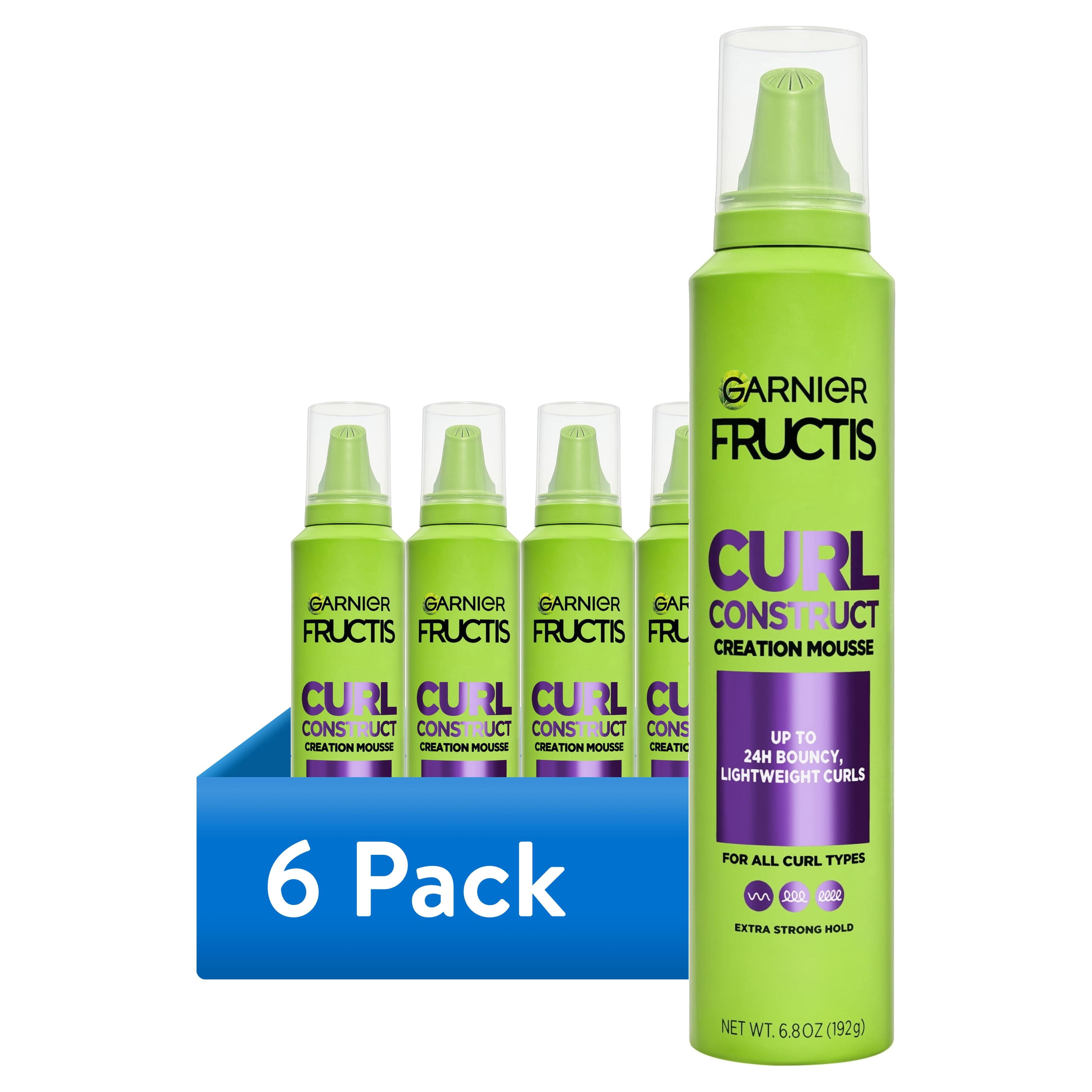 (6 pack) Garnier Fructis Style Curl Construct Creation Mousse, For Curly Hair, 6.8 oz.