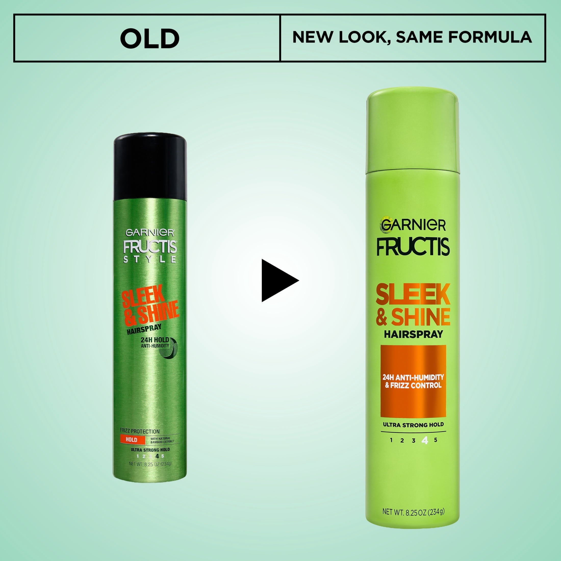 Garnier Fructis Style Sleek & Shine Anti-Humidity Hairspray, Ultra Strong Hold, 8.25 oz