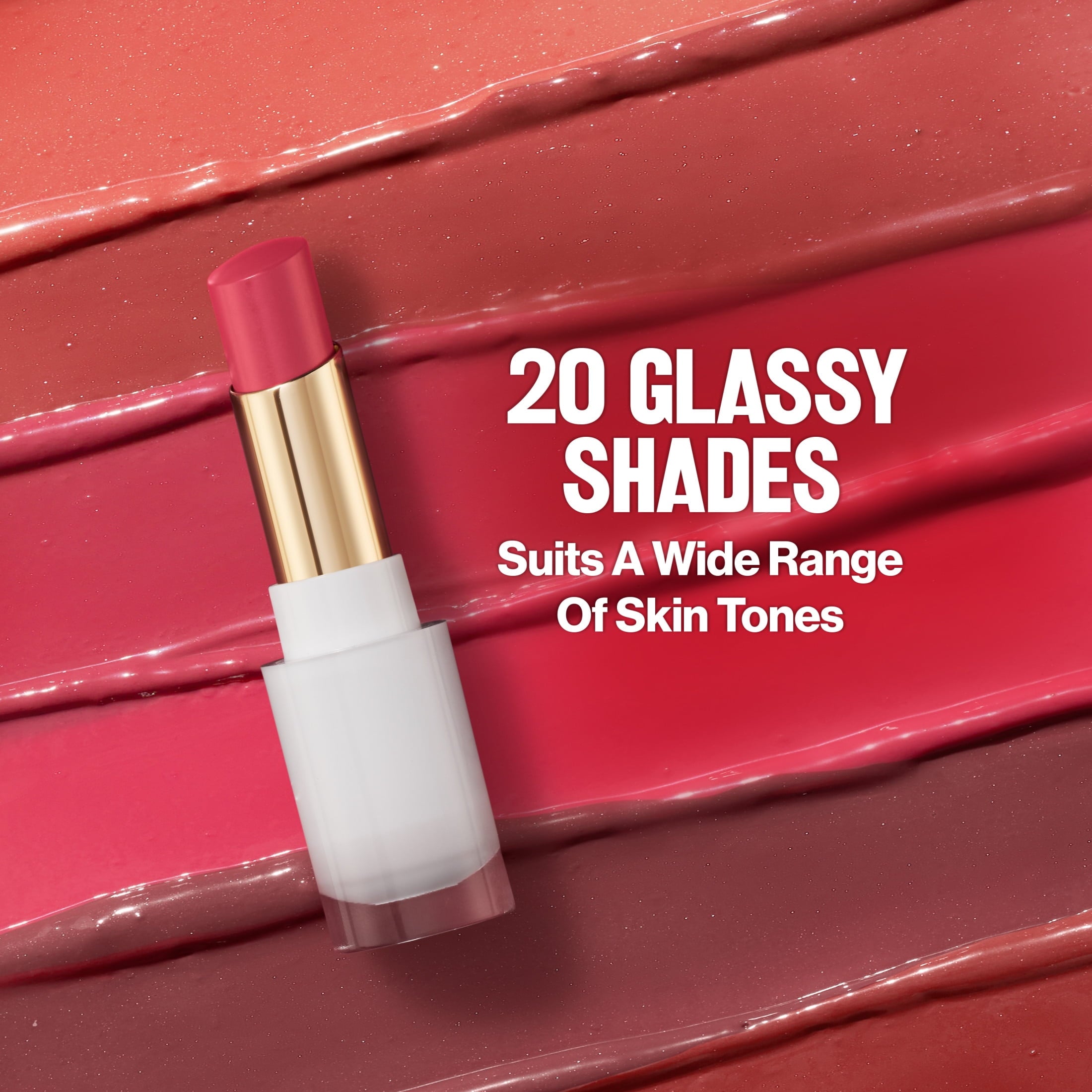 Revlon Super Lustrous Glass Shine Hydrating Tinted Lip Balm, 002 Pink Flip, 0.11 oz