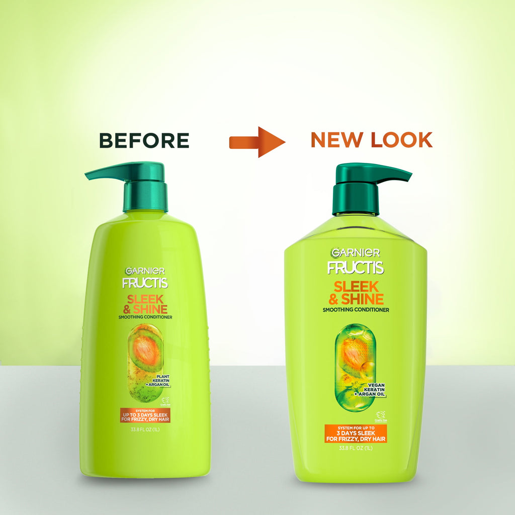 Garnier Fructis Sleek and Shine Smoothing Conditioner with Argan Oil, 33.8 fl oz