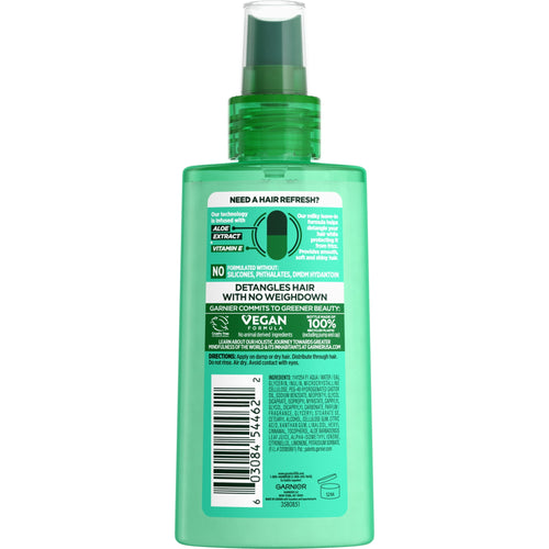 Garnier Fructis Pure Clean Detangler and Air Dry with Aloe, All Hair Types 5 fl oz