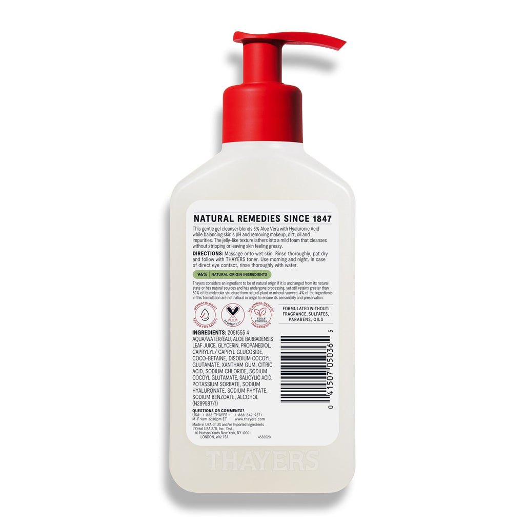 Thayers Face Care pH Balancing Daily Cleanser with Aloe Vera, 8 fl oz