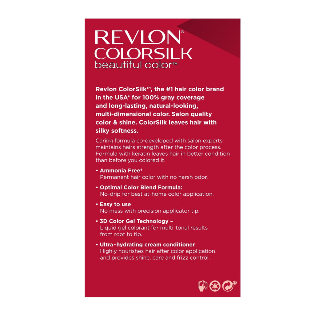Revlon Colorsilk #20 Brown Black (Pack of 3)