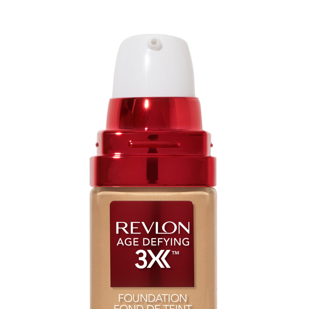 Revlon Age Defying 3X Cream Foundation Makeup, SPF 20, Soft Beige, 1 fl oz