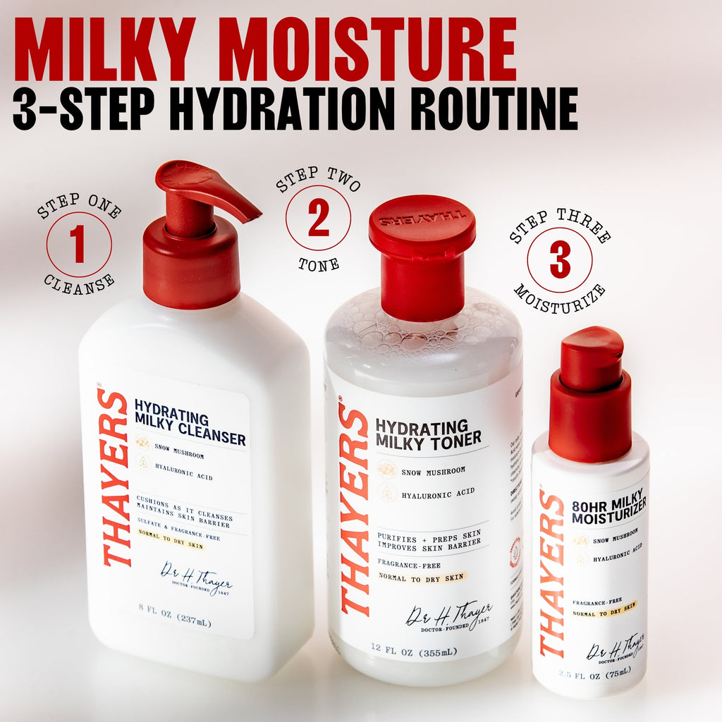 Thayers Face Care 80 Hour Hydrating Milky Liquid Moisturizer, 2.5 fl. oz