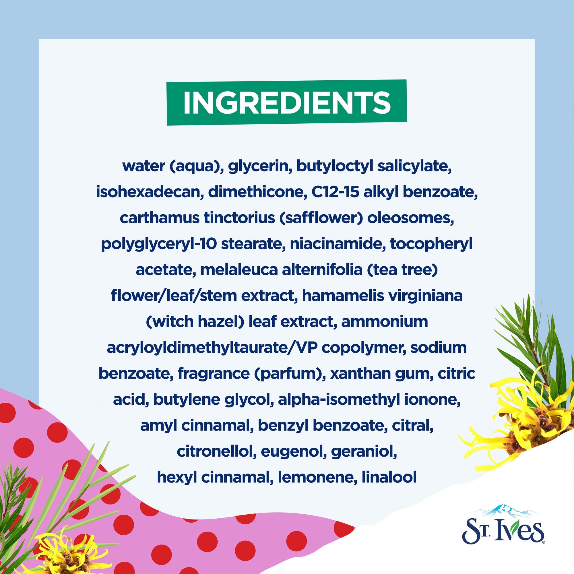 St. Ives Solutions 3-in-1 SPF 25 Moisturizer Hydrates and Balances Oily to Acne Prone Skin, Sheer SPF Clear Skin Made with 100% Natural Tea Tree Extract and Witch Hazel 3 oz