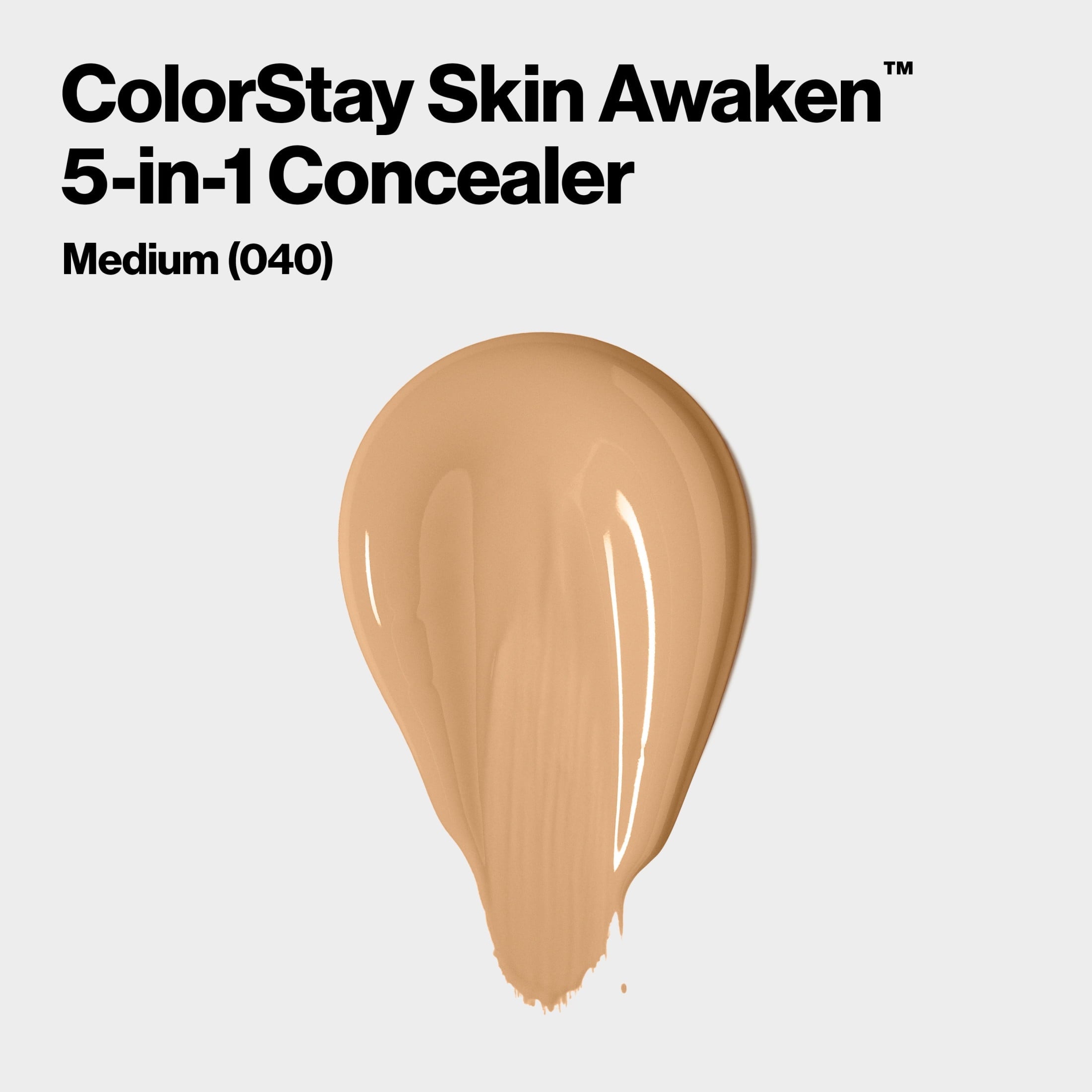 Revlon ColorStay Skin Awaken Cream Concealer Makeup, Longwear, 040 Medium, 0.27 fl oz