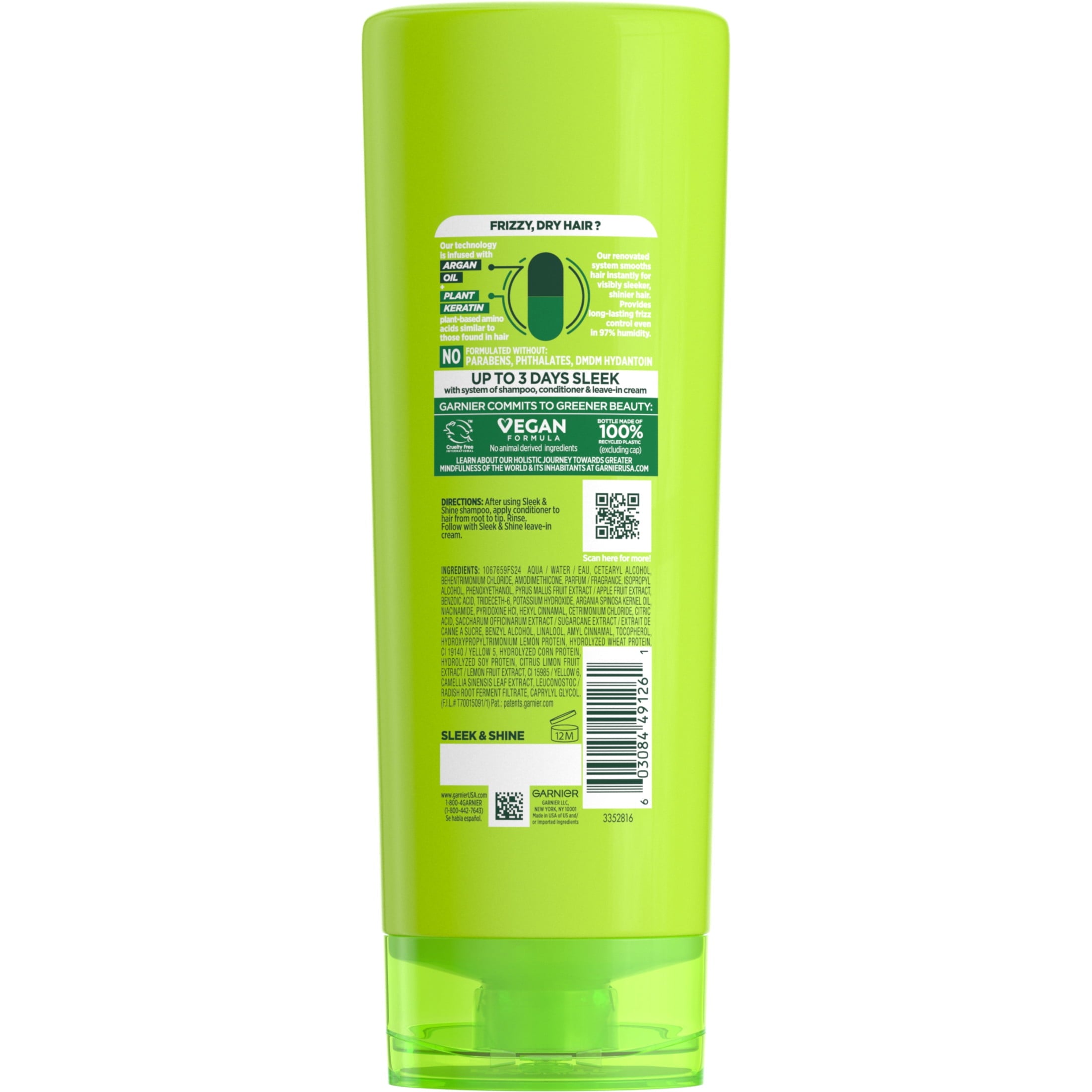Garnier Fructis Sleek & Shine Conditioner 12 FL OZ