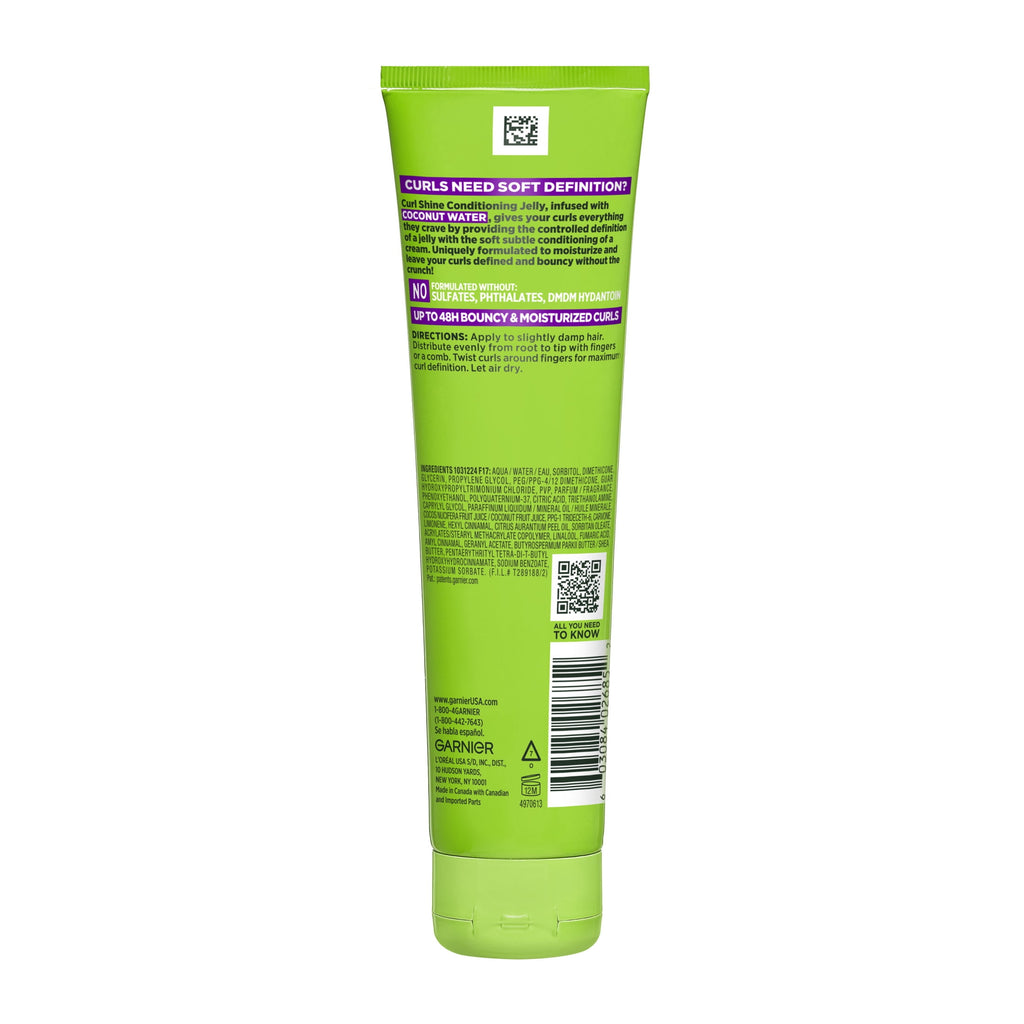 Garnier Fructis Style Bouncy Curls Hair Styling Gel with Shea Butter, 5.1 fl oz