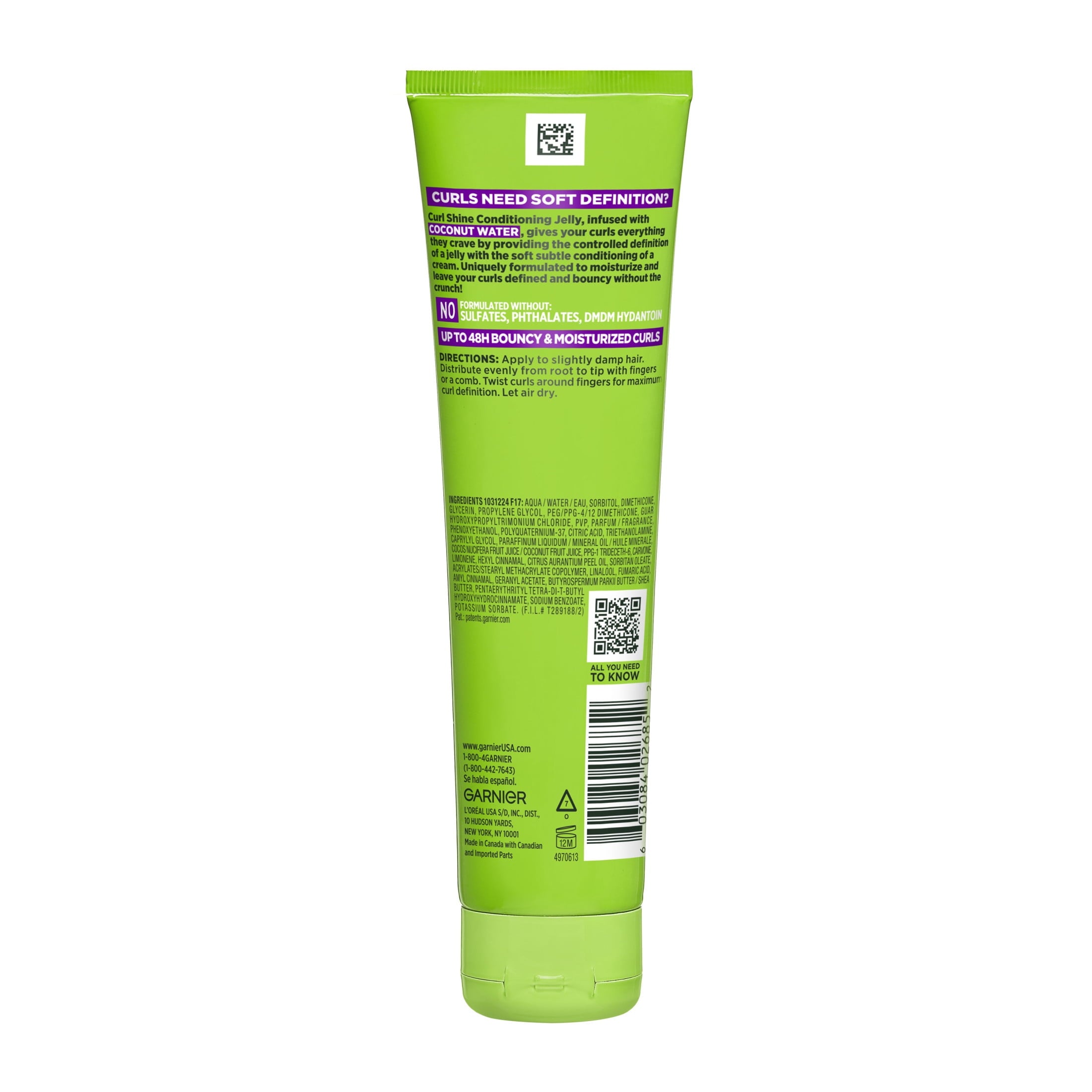 (6 pack) Garnier Fructis Style Bouncy Curls Hair Styling Gel with Shea Butter, 5.1 fl oz