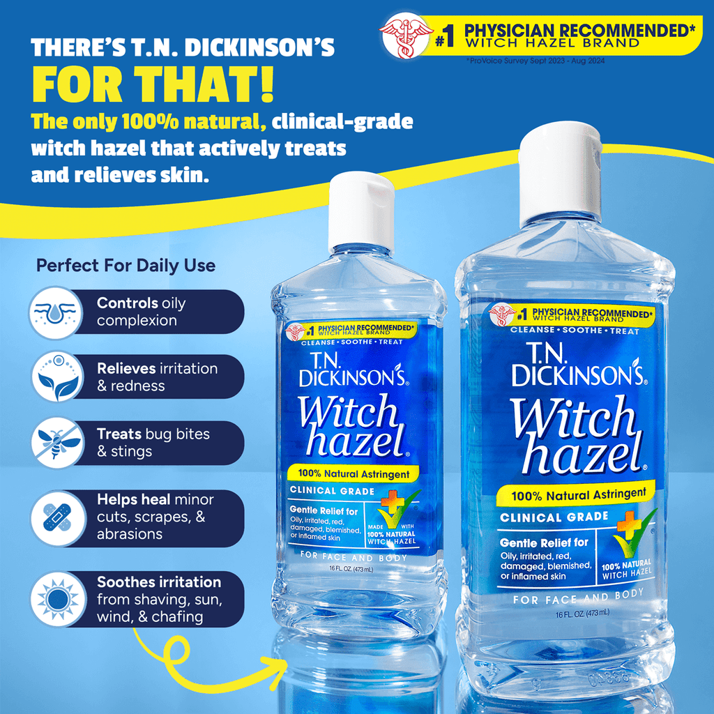 T.N. Dickinson's Witch Hazel Astringent, 100% Natural, 16 fl oz