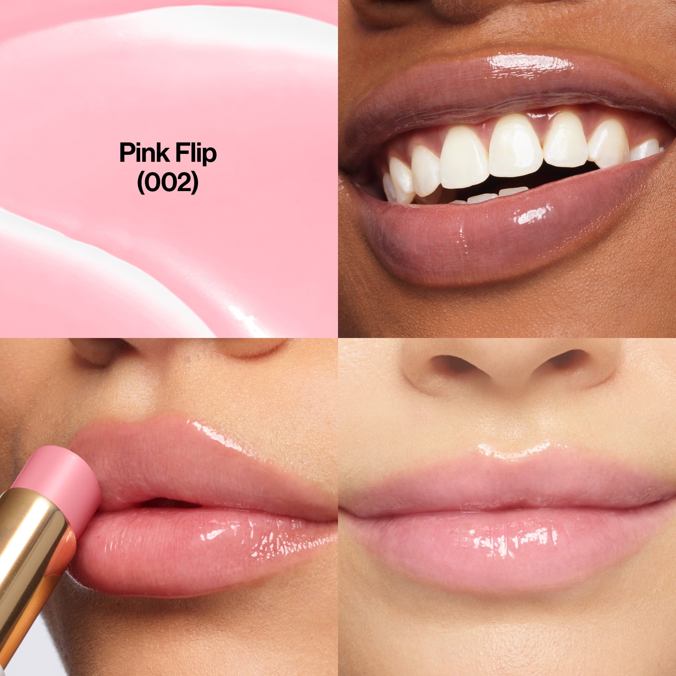 Revlon Super Lustrous Glass Shine Hydrating Tinted Lip Balm, 002 Pink Flip, 0.11 oz