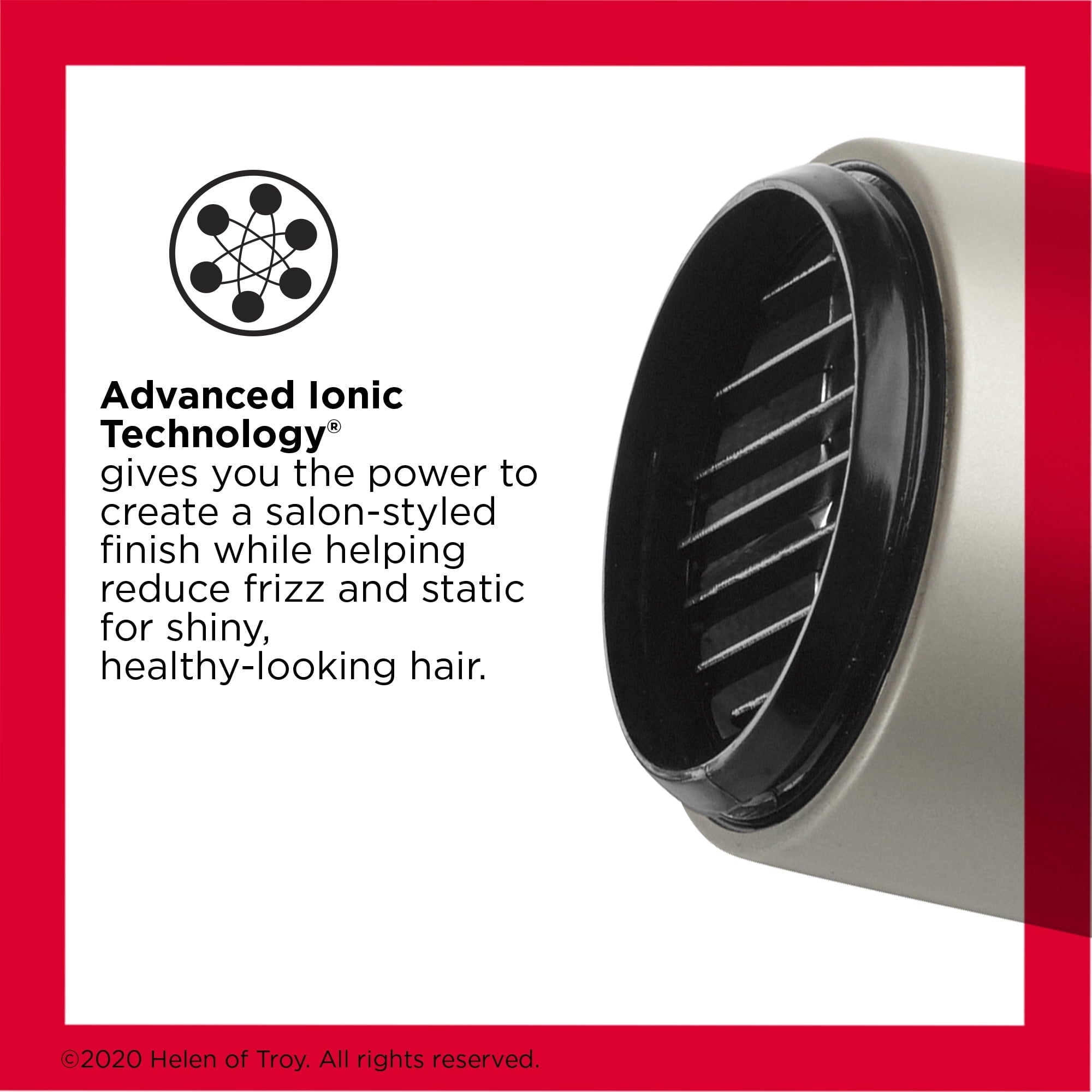 Revlon 1875W Turbo Ceramic + IONIC Hair Dryer, Gray