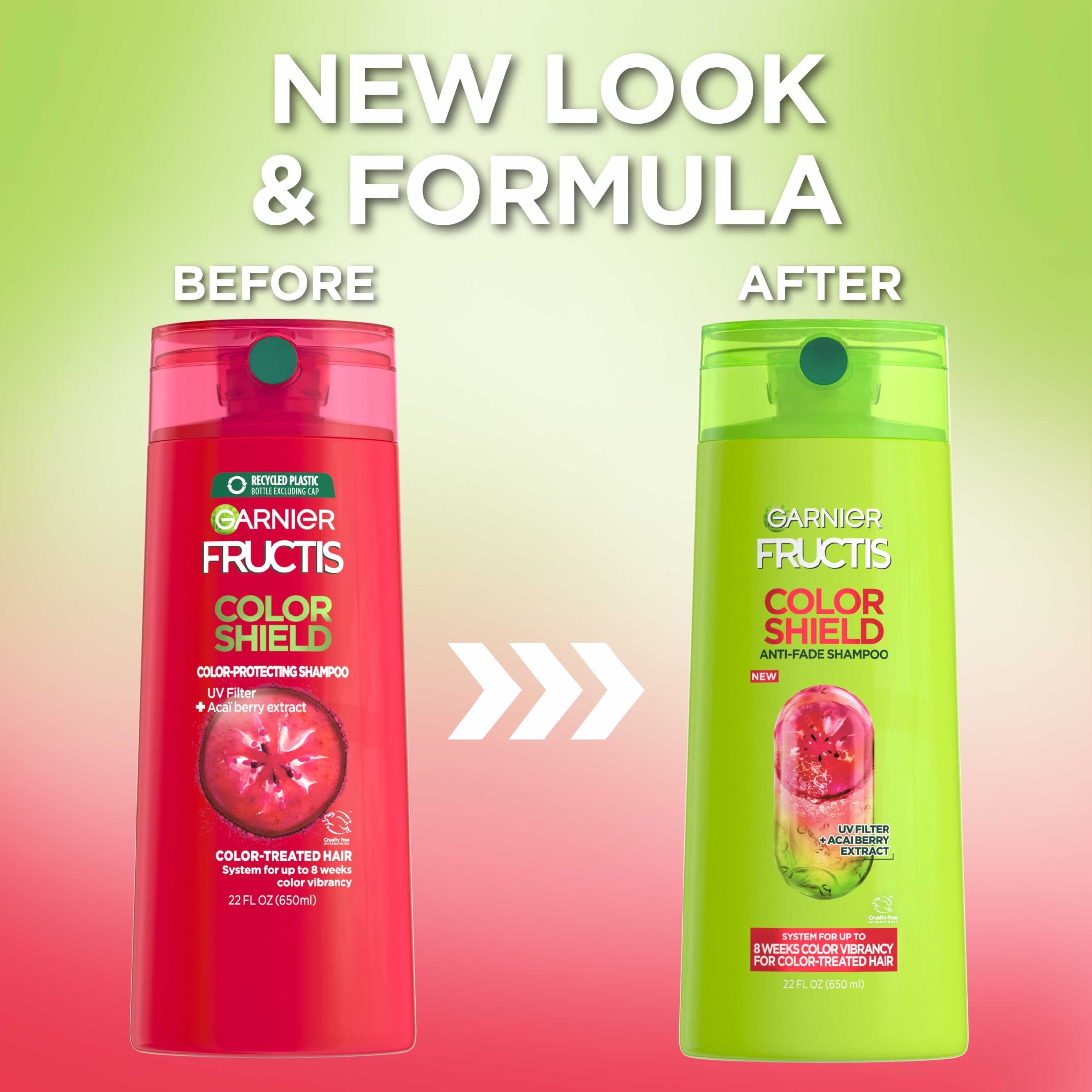 Garnier Fructis Color Shield Anti-Fade Shampoo with UV Filter, 22 fl oz