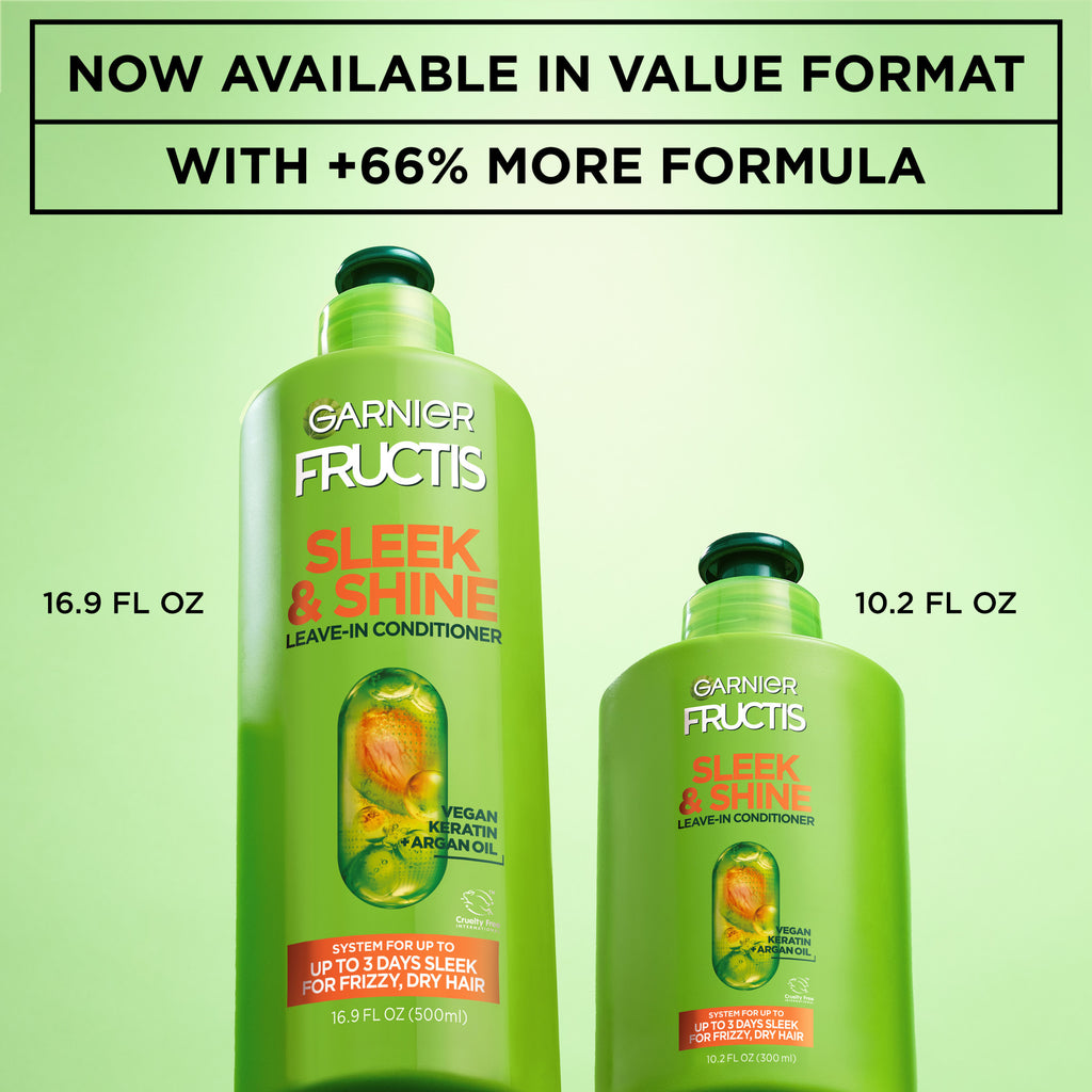 Garnier Fructis Sleek Leave-In Hair Conditioner XL, 16.9 fl oz